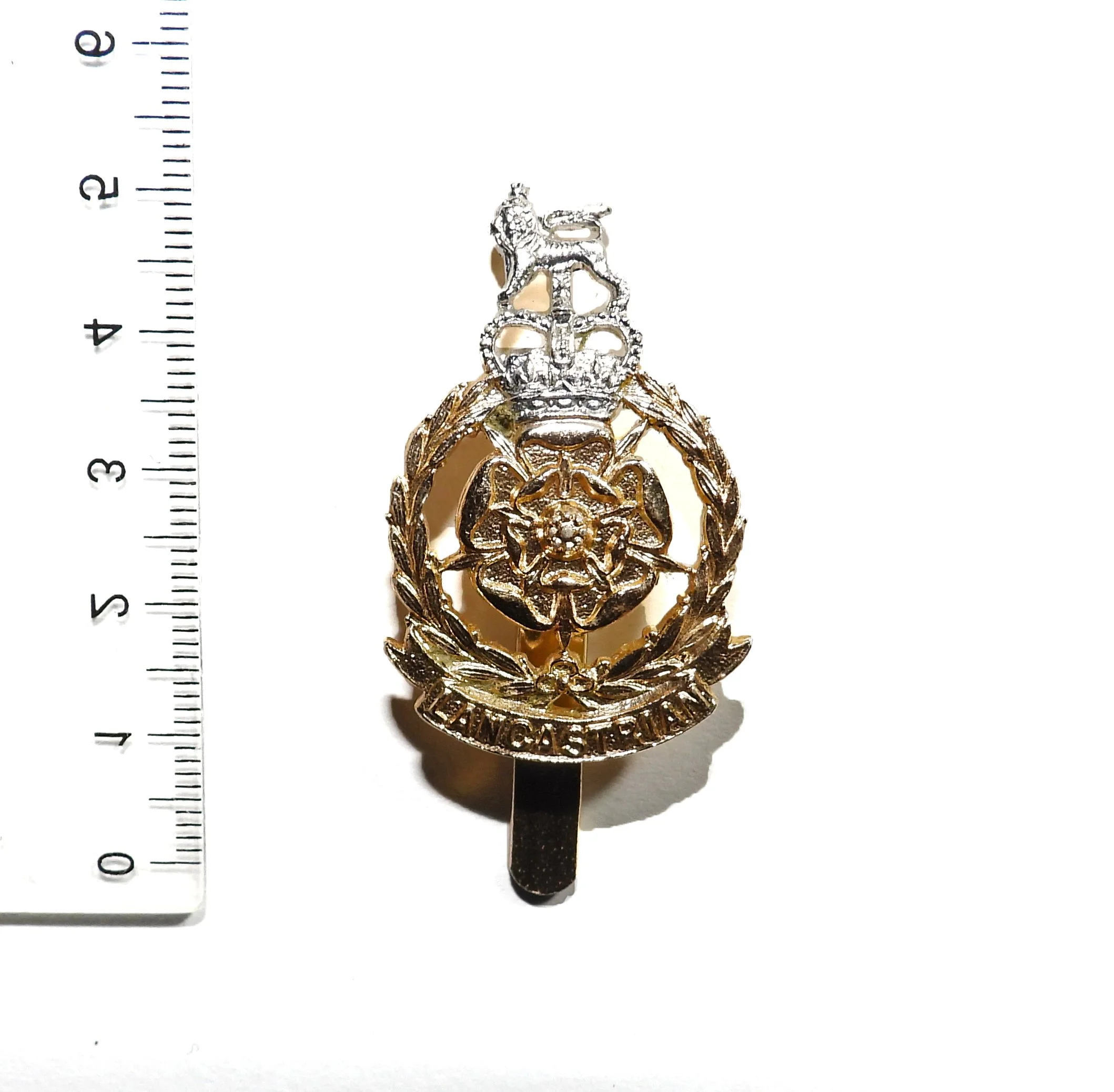 King's Own Royal Regiment Lancastrian Brigade Cap Badge. United Kingdom.
