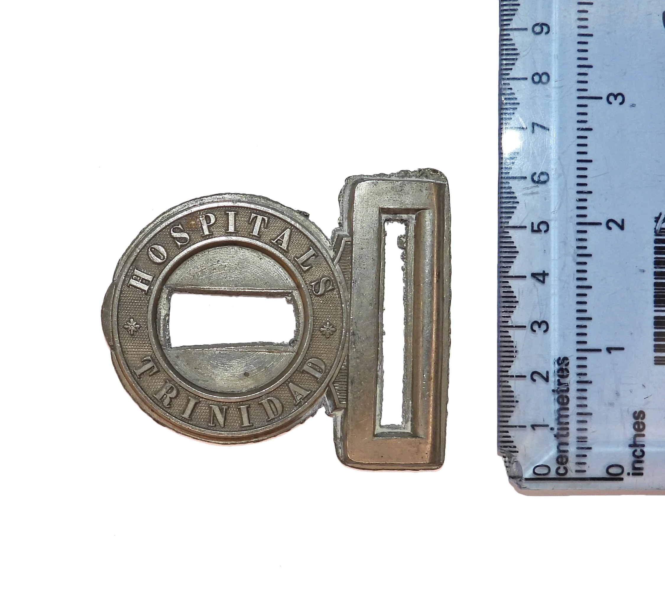 Trinidad Hospitals part Belt Buckle.