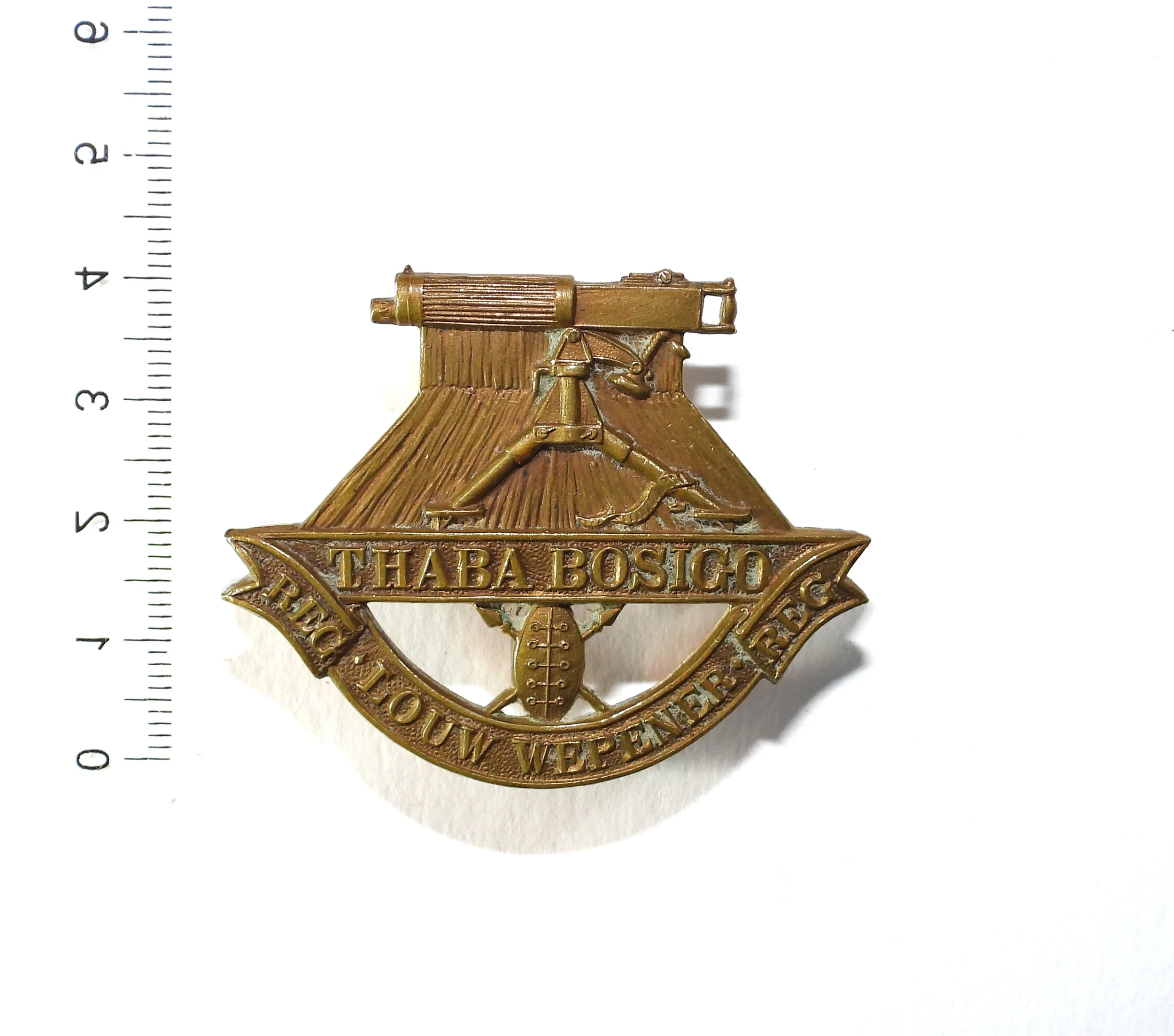 Louw Wepener Regiment Cap Badge. South Africa.