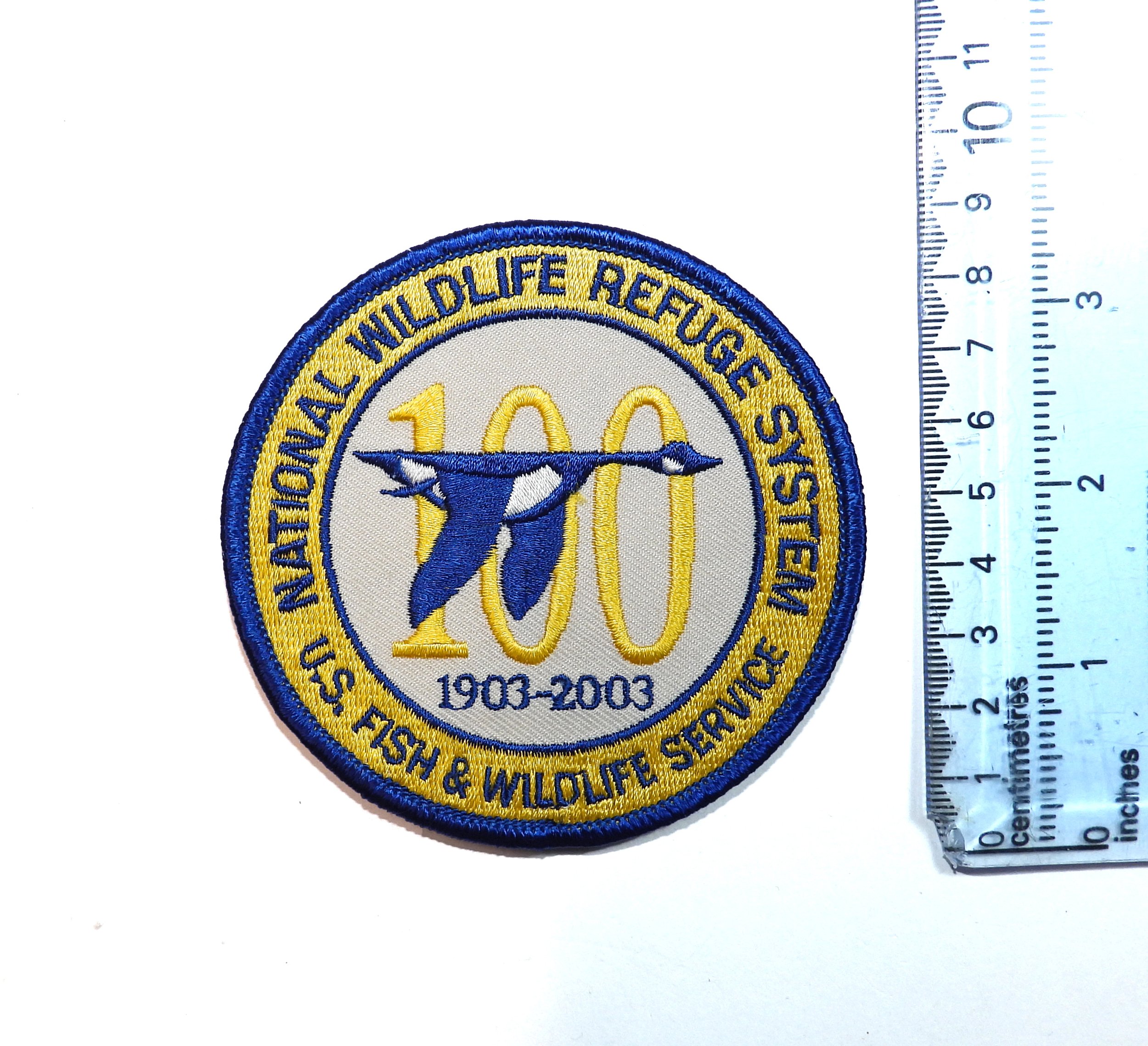 U.S. Fish and Wildlife Service National Wildlife Refuge System (1903-2003) 100th Anniversary Patch. United States.