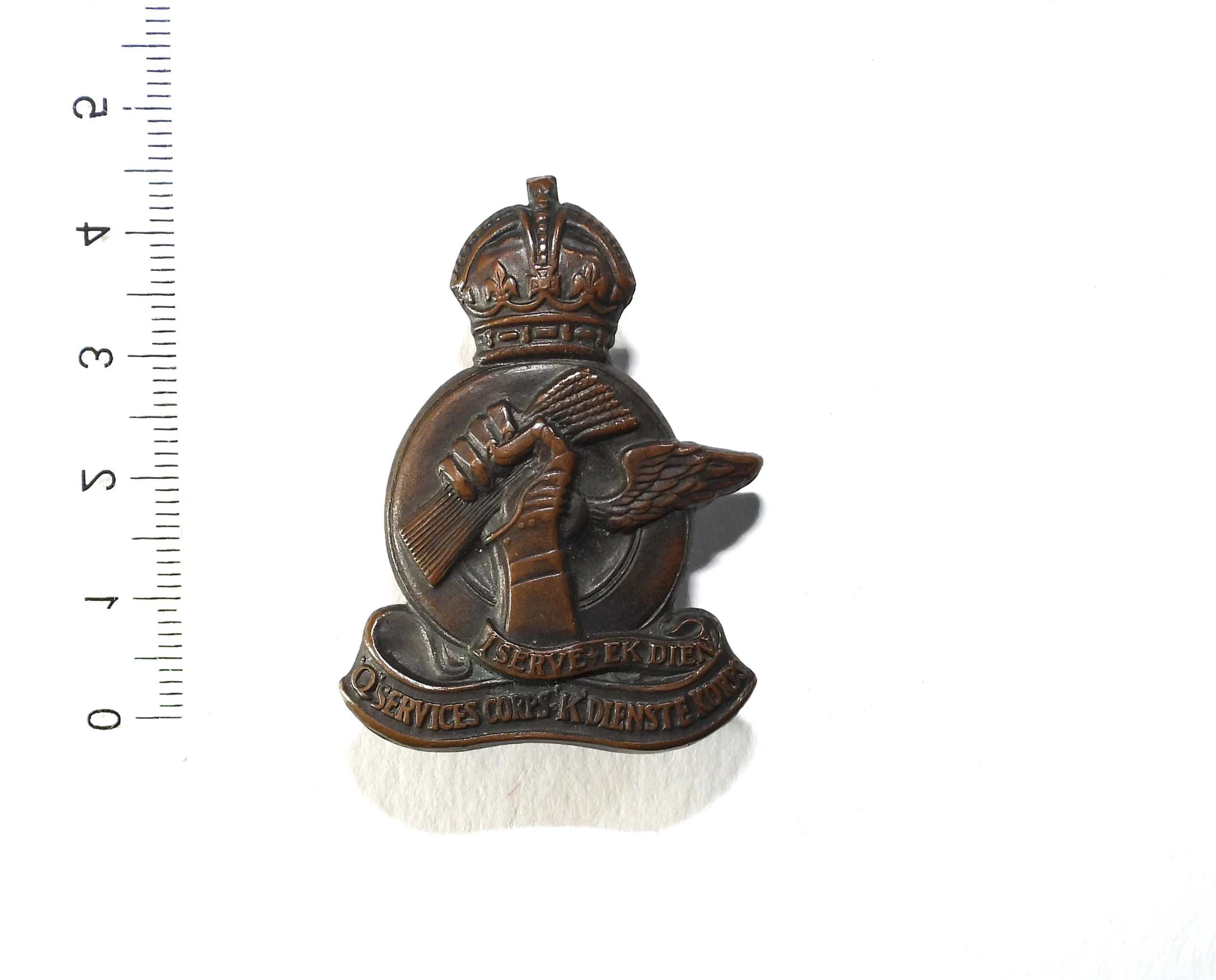 Q Services Corps Cap Badge. South Africa.