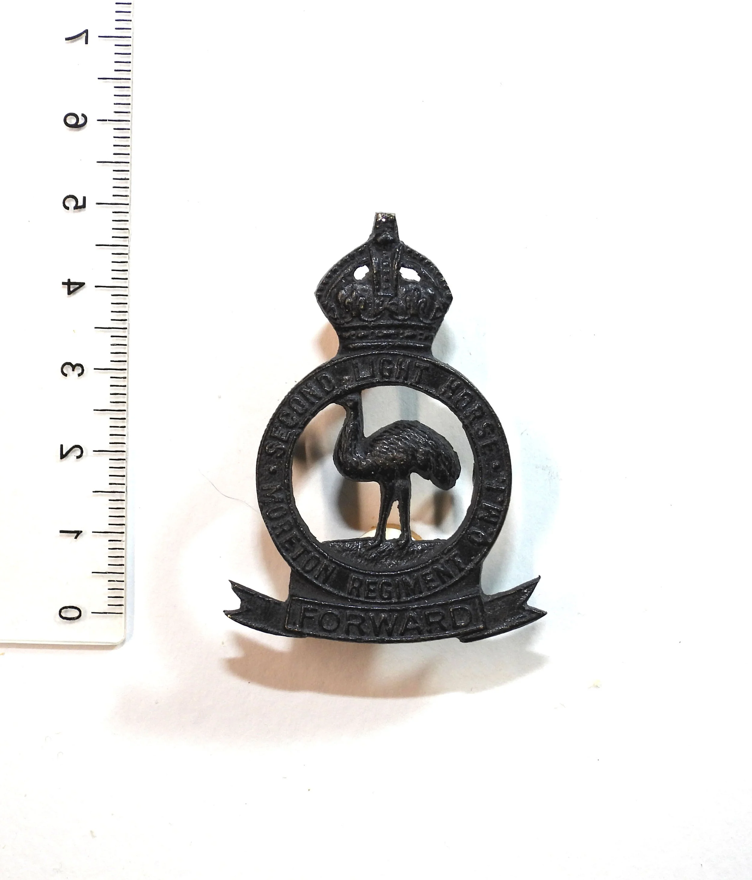 2nd Light Horse (Moreton Regiment, Queensland Mounted Infantry) Reproduced Cap Badge. Australia.