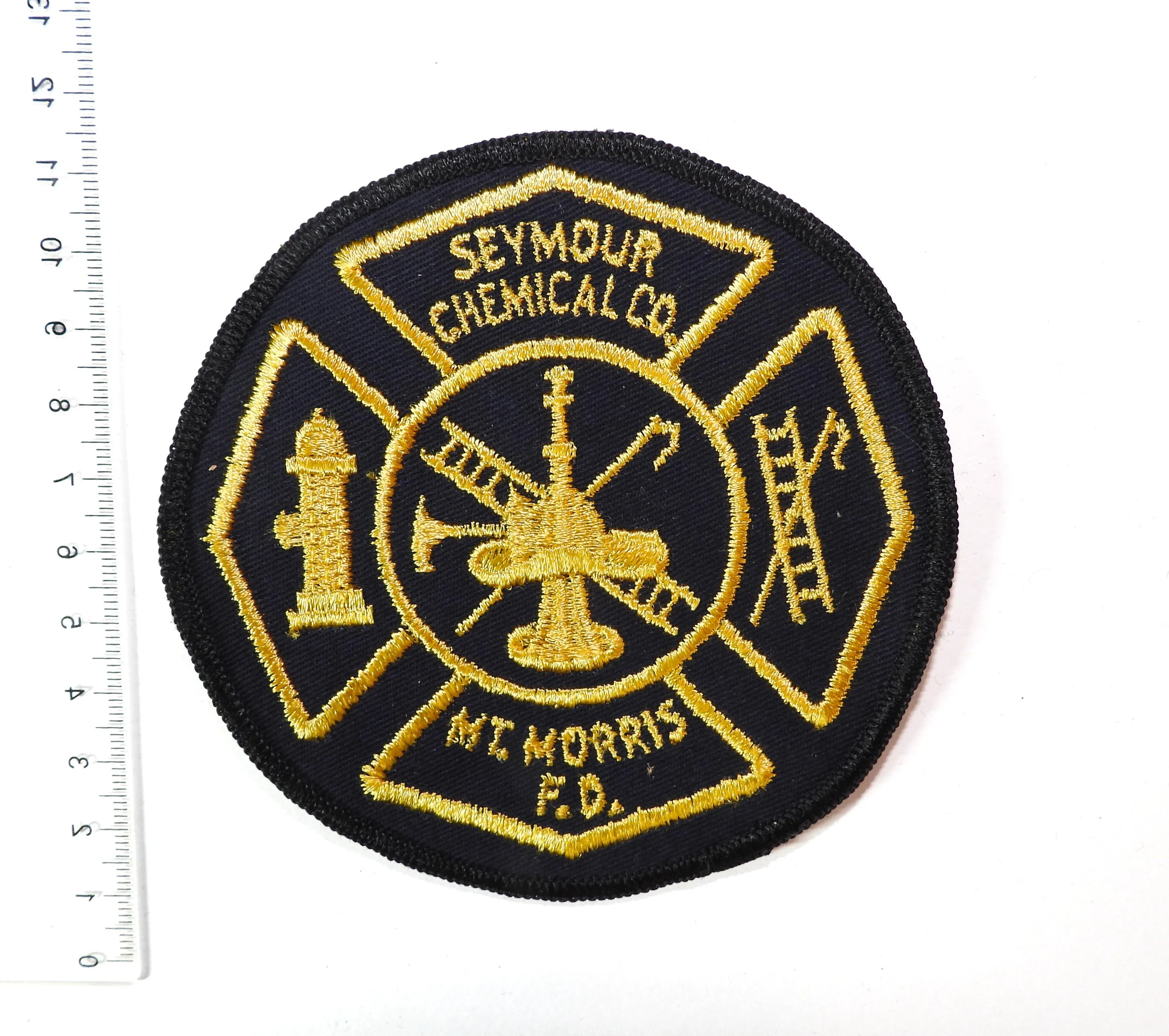 Seymour Chemical Company Mt. Morris Fire Department Patch. New York, USA.