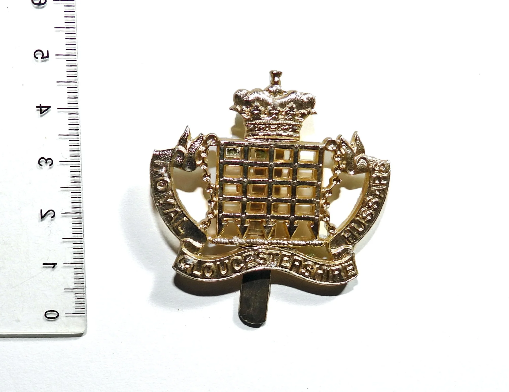 Royal Gloucestershire Hussars Cap Badge. United Kingdom.