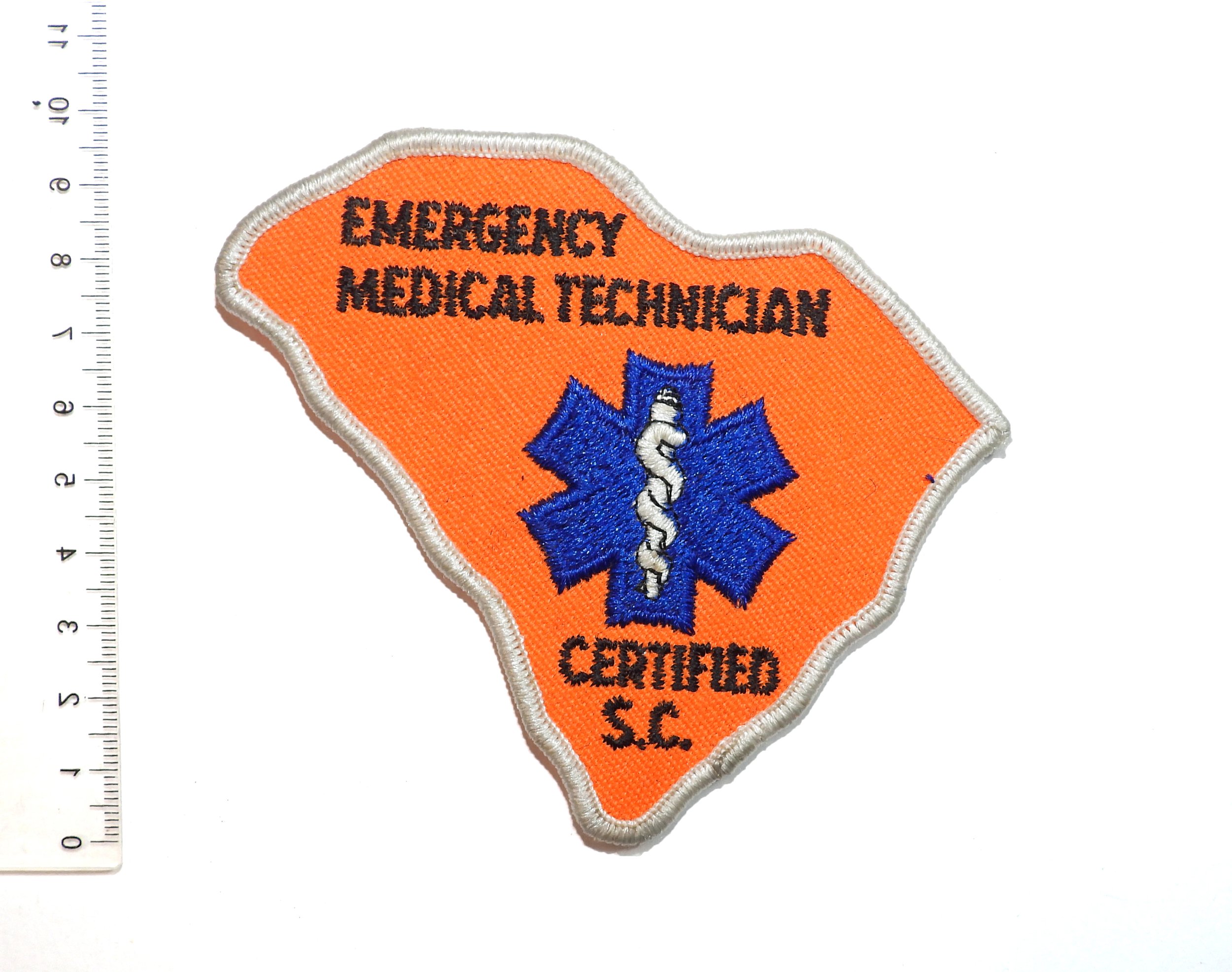 South Carolina Emergency Medical Technician Certified Patch. United ...