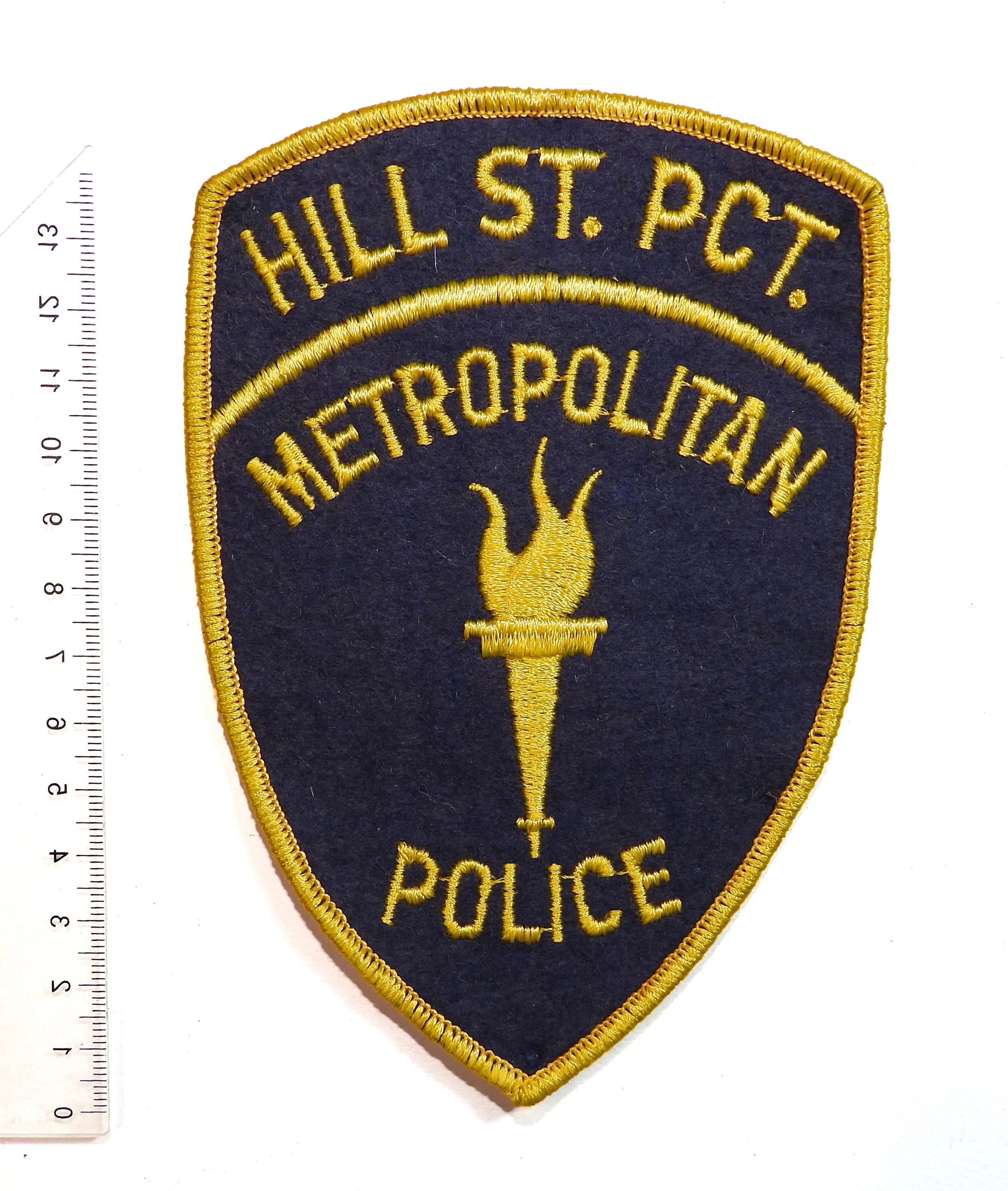 Hill St. Pct. Metropolitan Police TV Prop Patch. United States.