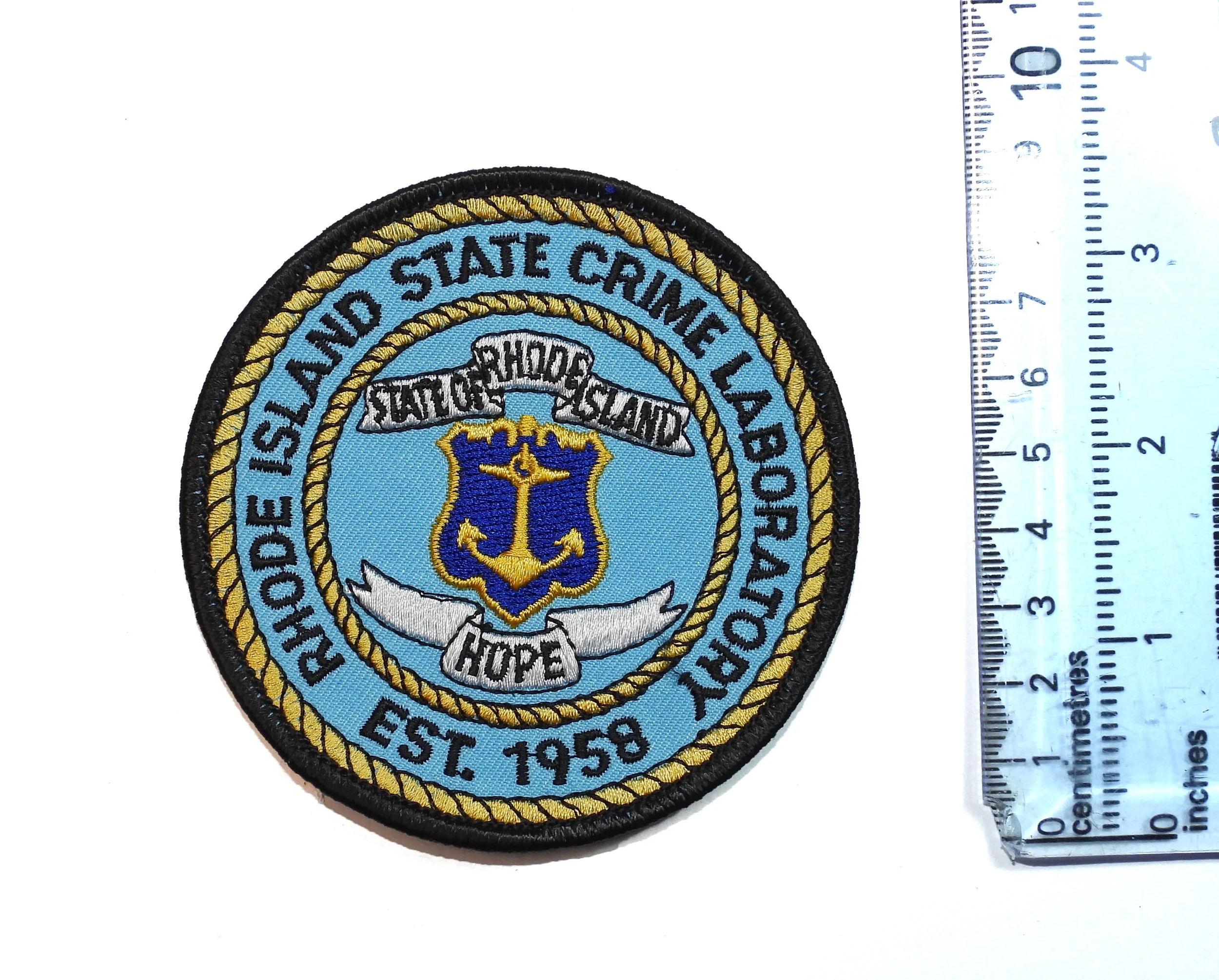Rhode Island State Crime Laboratory Patch. United States.