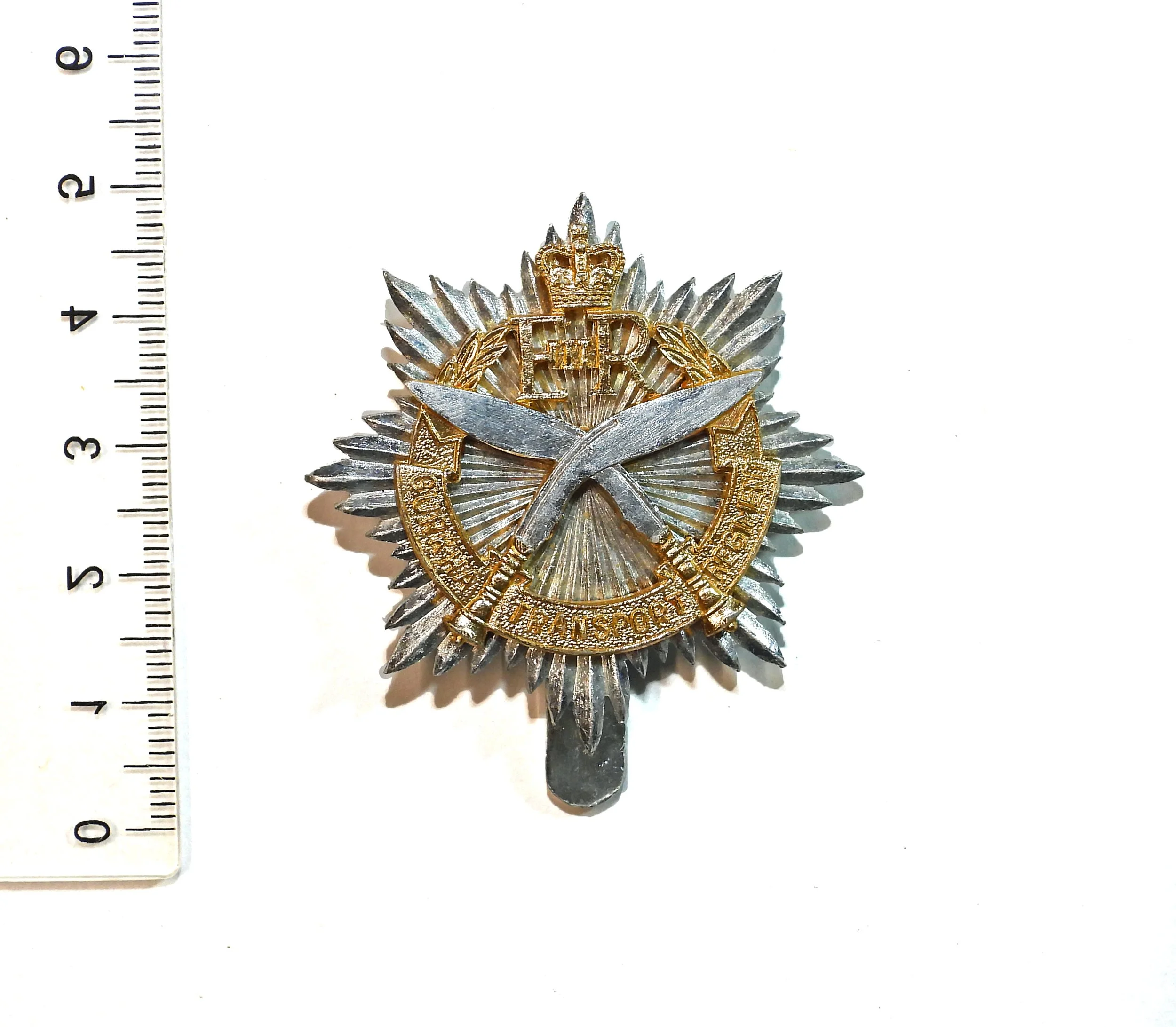 Gurkha Transport Regiment Anodised Cap Badge. United Kingdom.