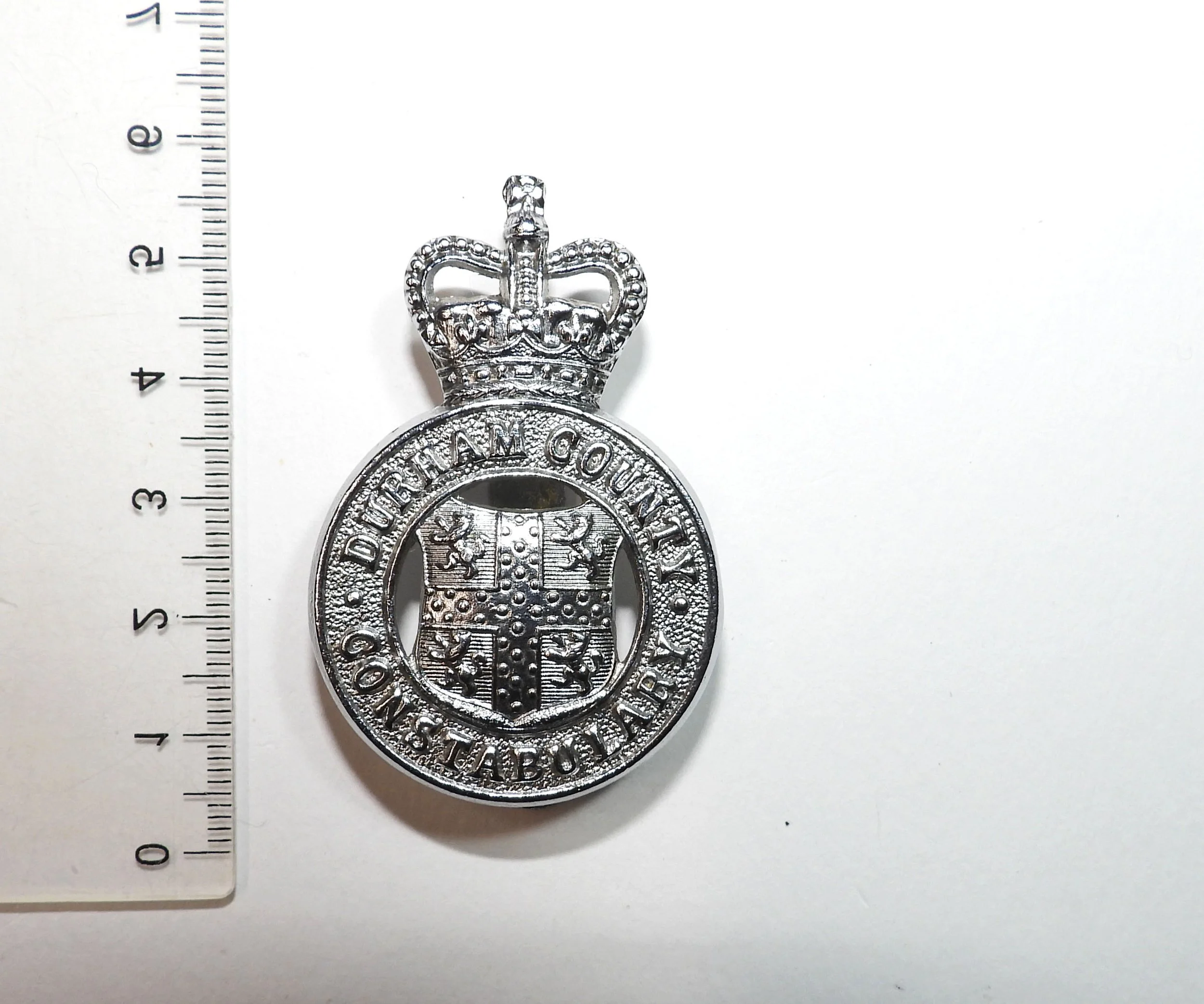 Durham County Constabulary Hat Badge. United Kingdom.