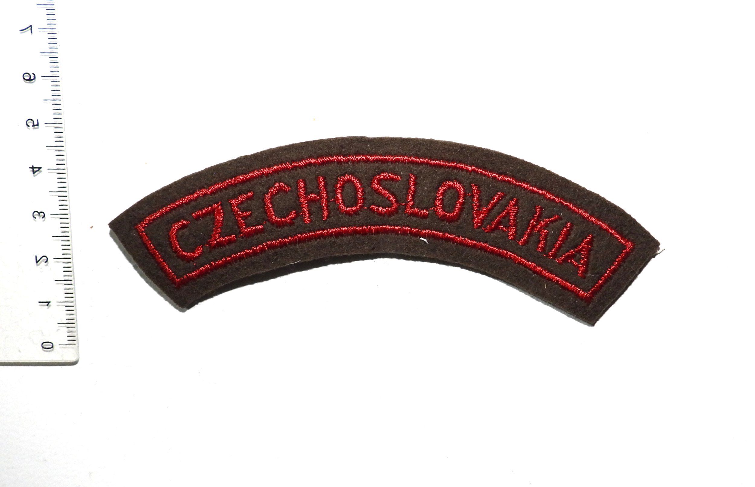 WW2 Czechoslovakia Nationality Shoulder Title. United Kingdom.
