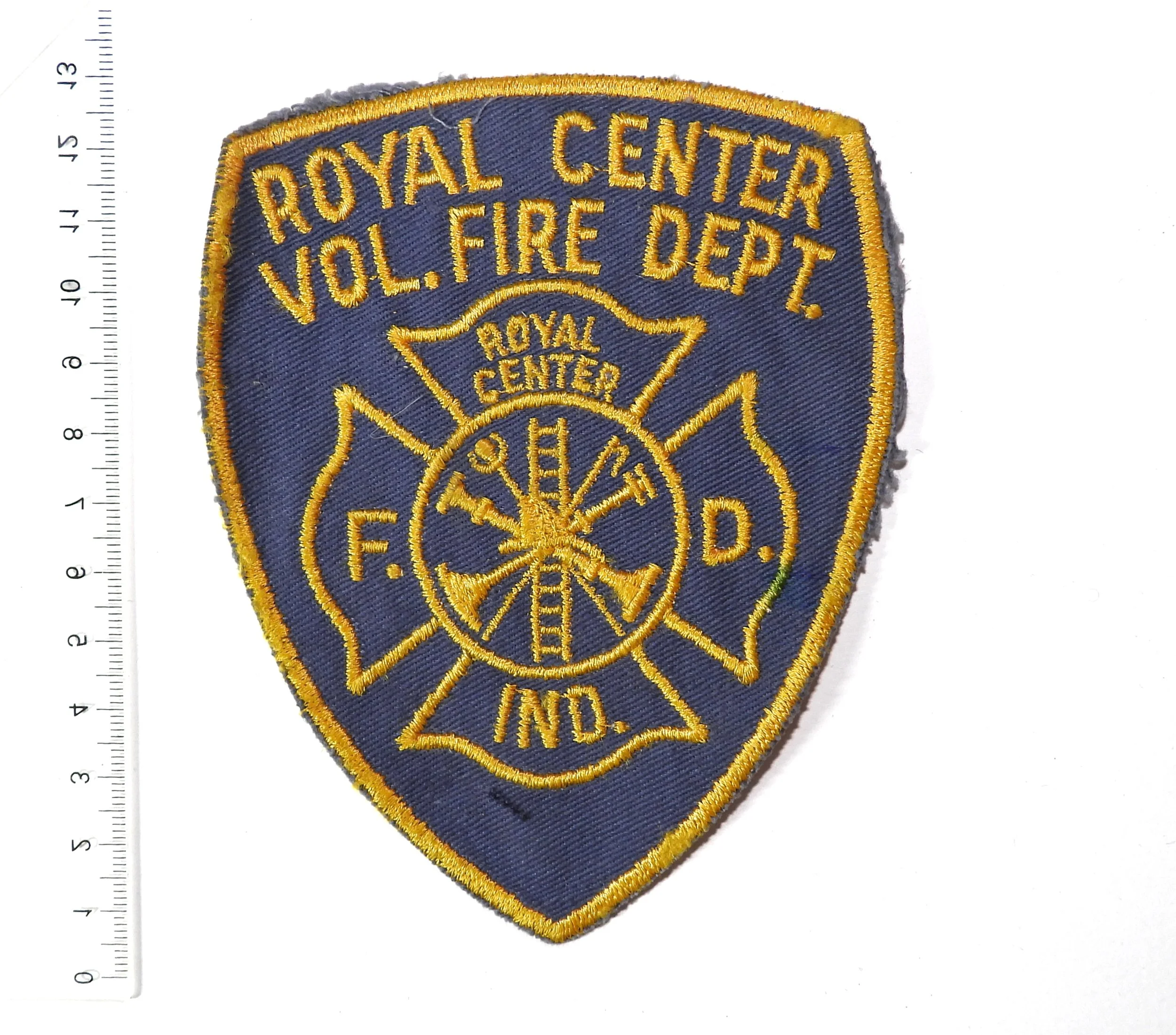 Royal Center Volunteer Fire Department Patch. Indiana, USA.