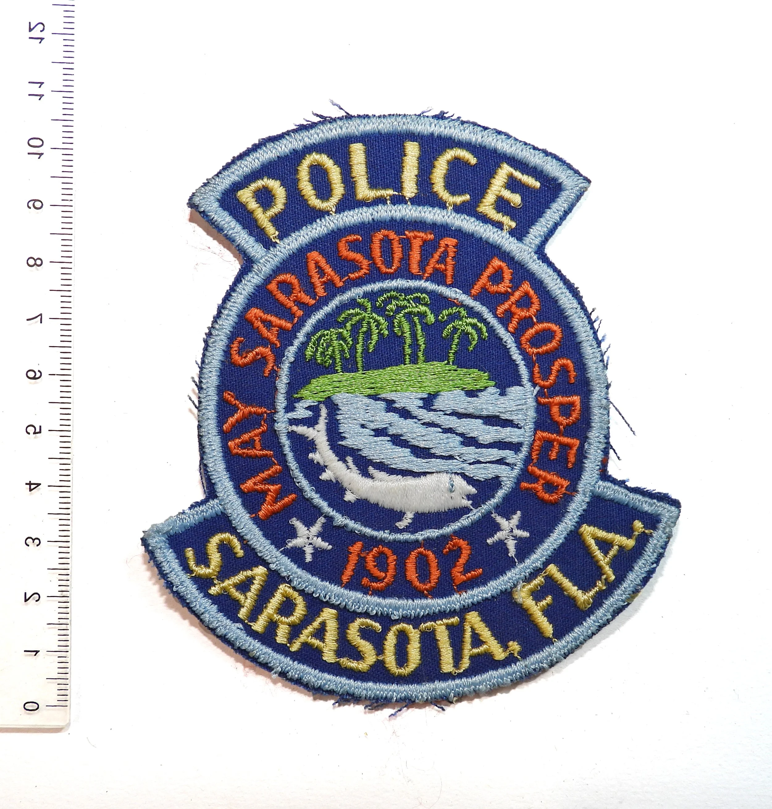 Sarasota Police Patch. Florida, United States.