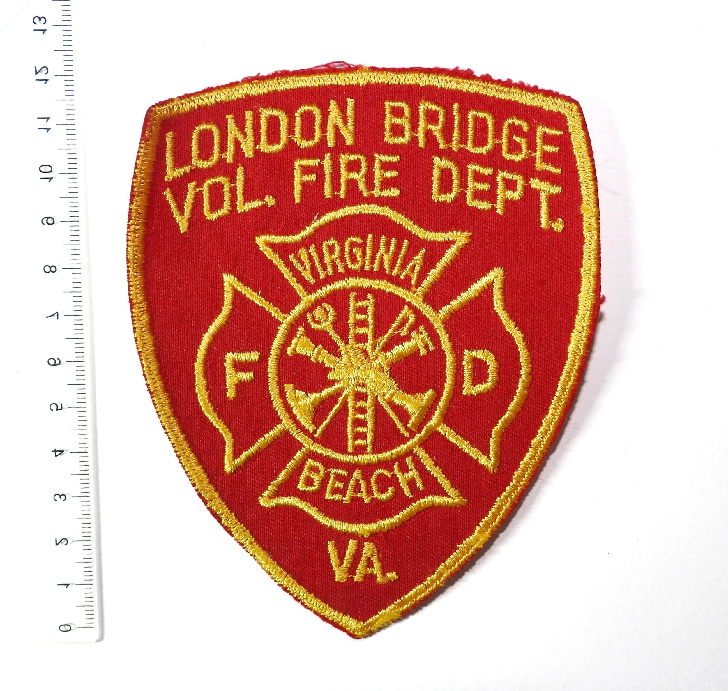 Virginia Beach London Bridge Volunteer Fire Department Patch. Virginia, USA.