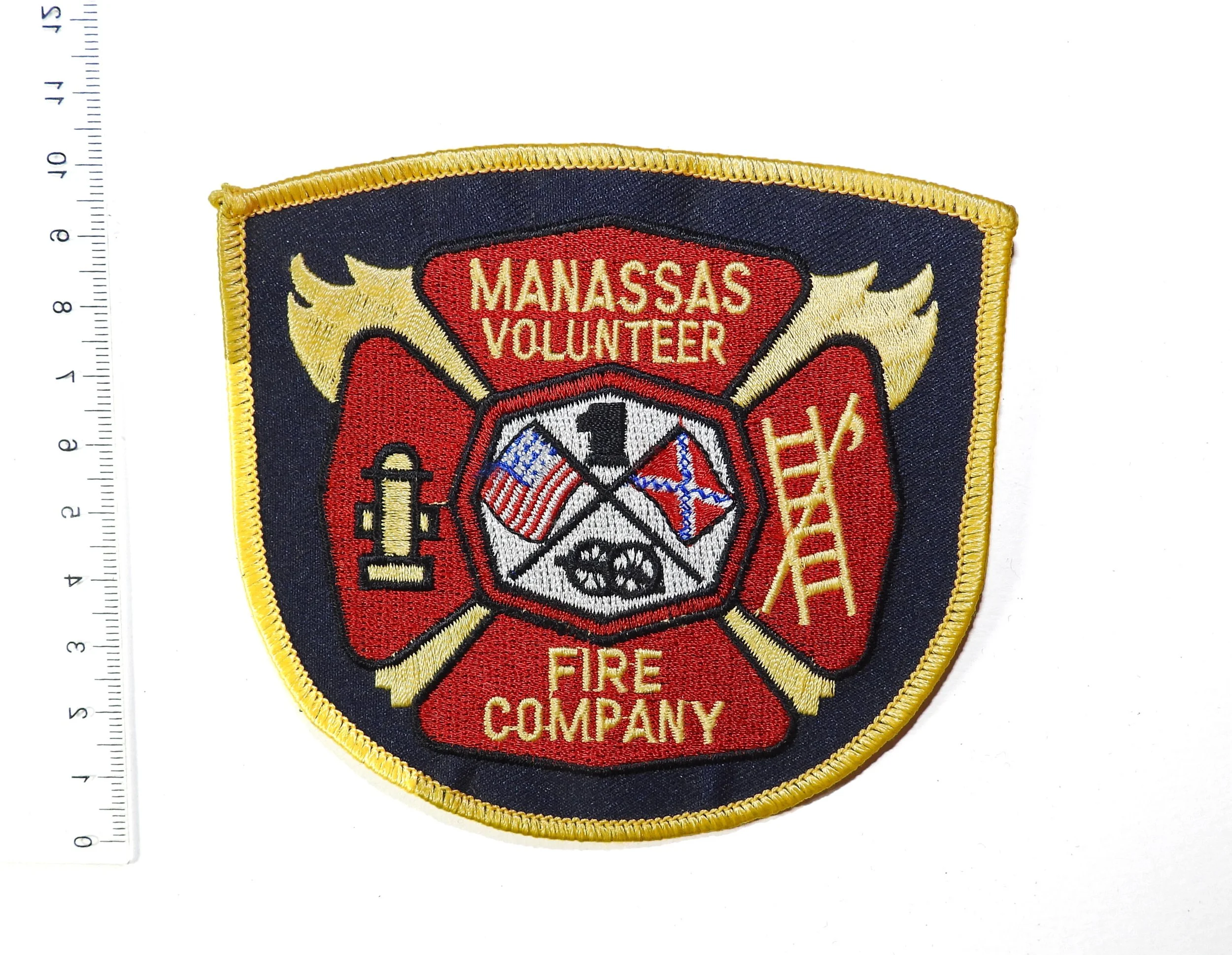 Manassas Volunteer Fire Company 1 Patch. Virginia, USA.