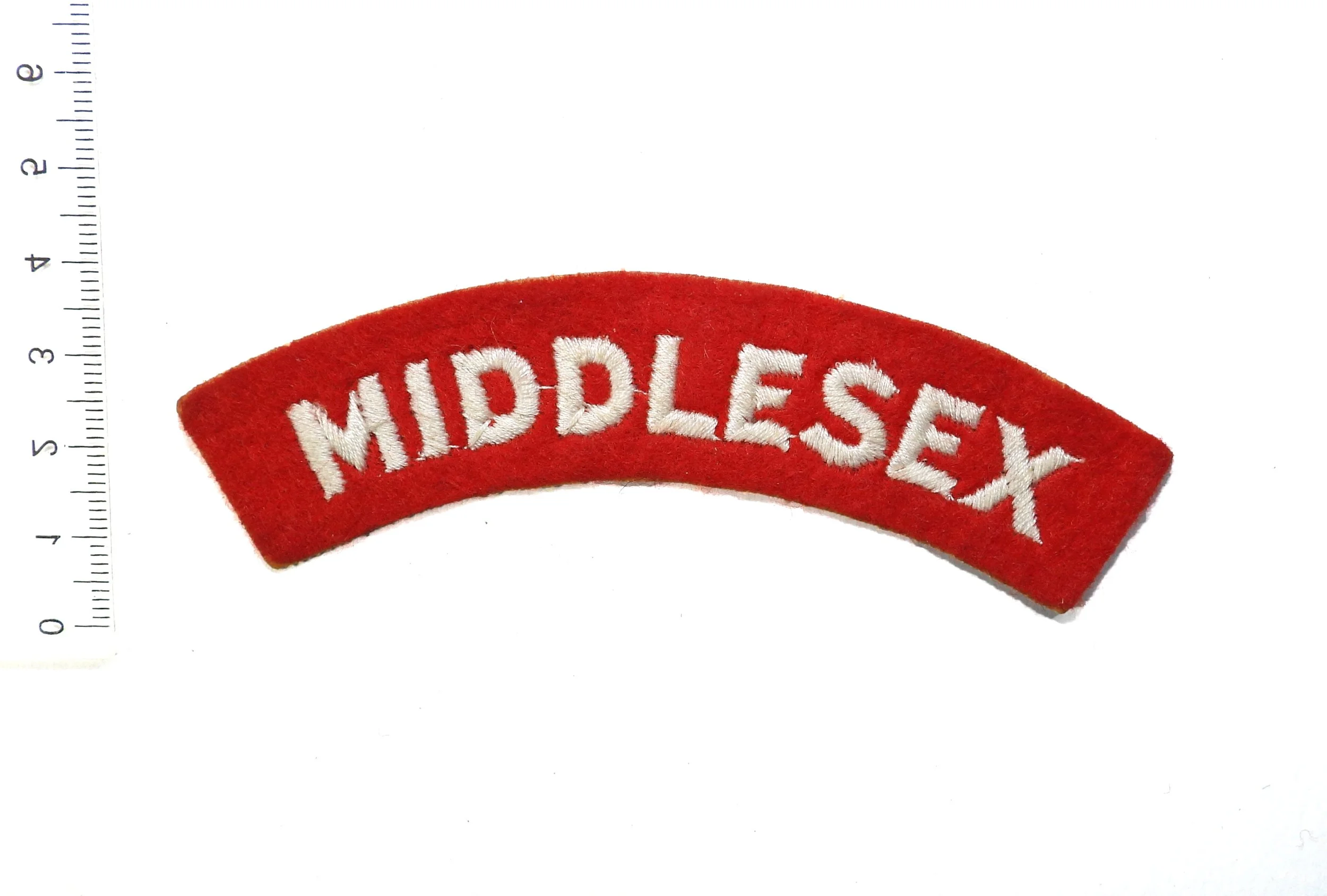 Middlesex Regiment Cloth Shoulder Title. United Kingdom.