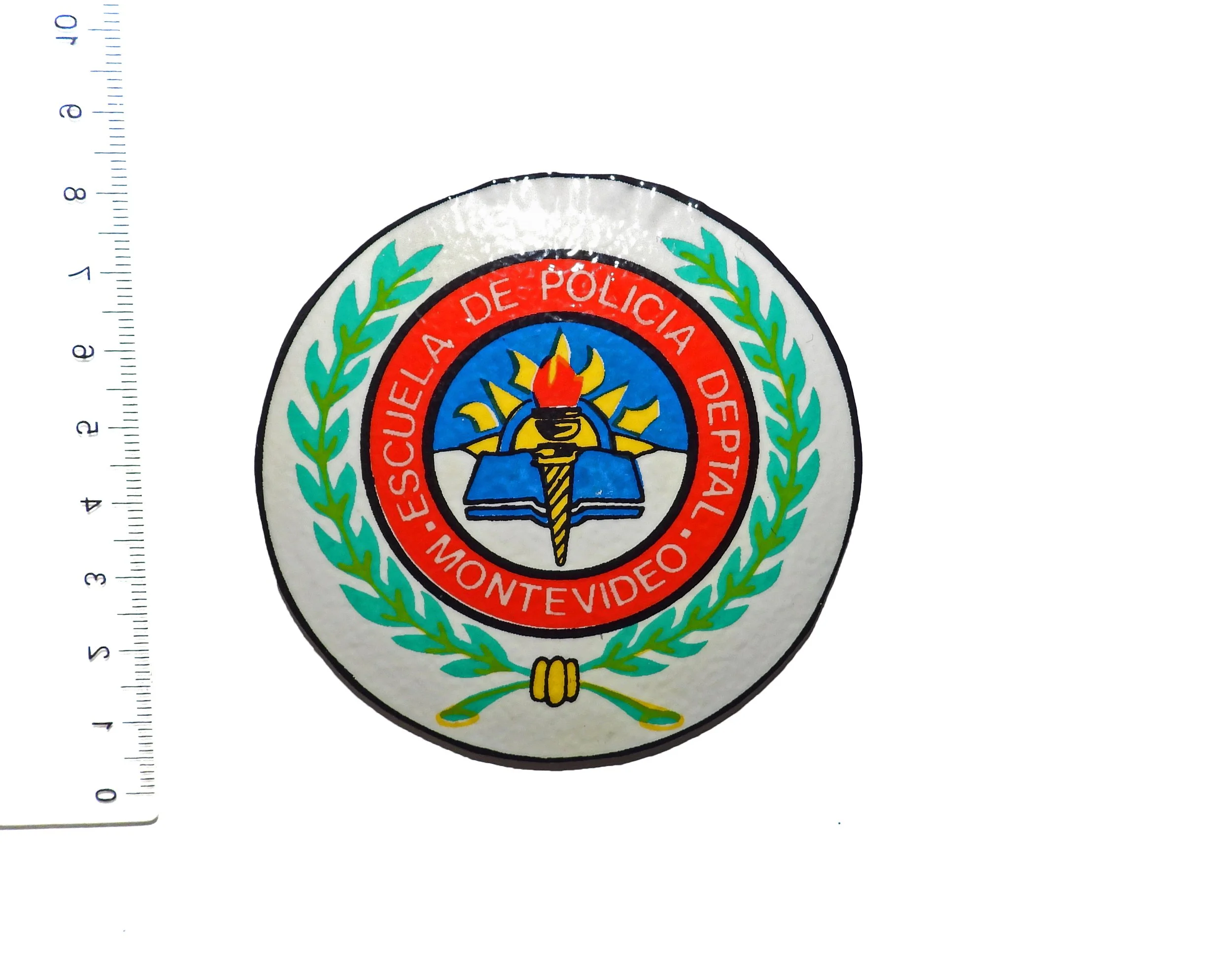 Montevideo Departmental Police School Patch. Uruguay Police.