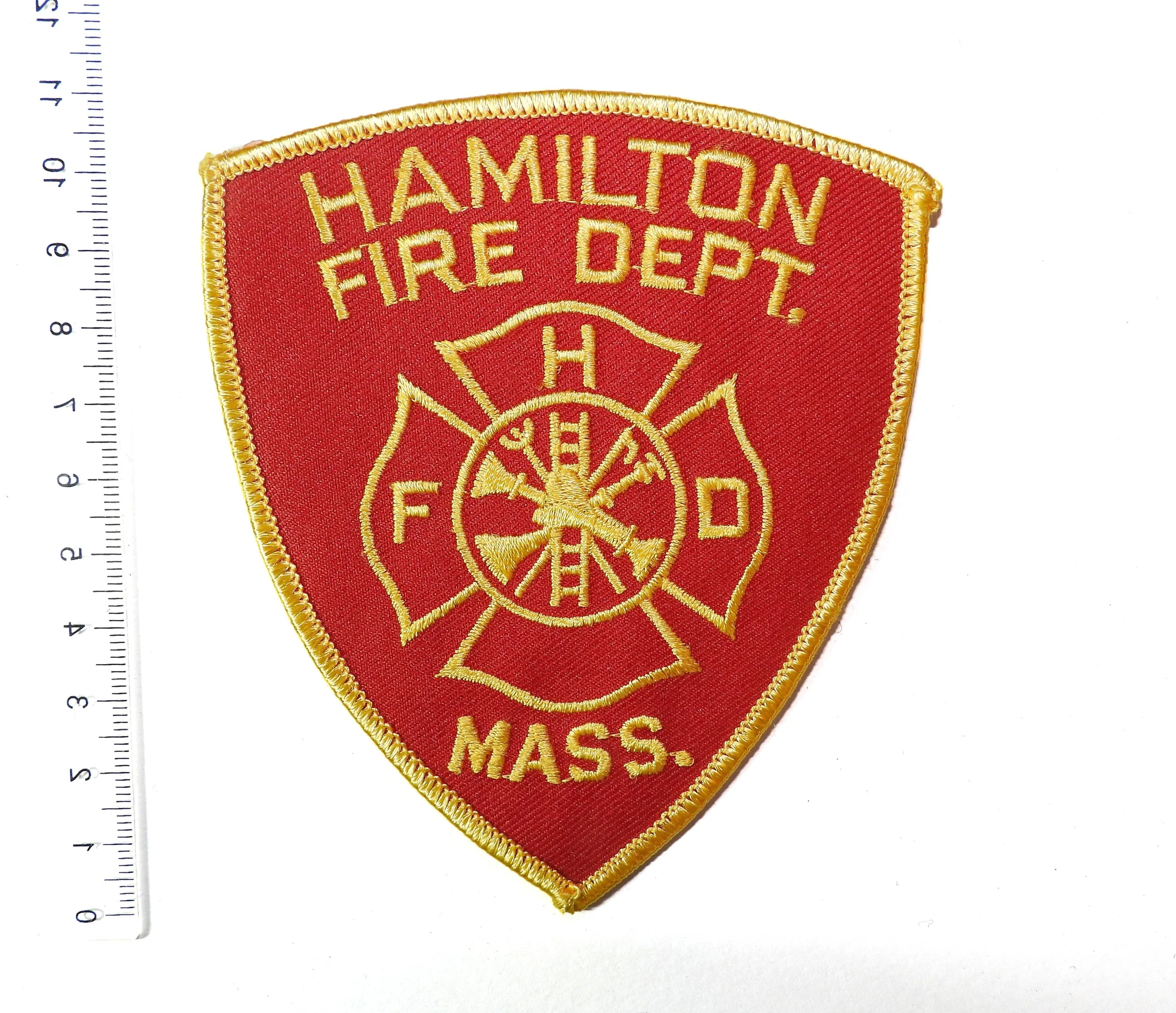 Hamilton Fire Department Patch. Massachusetts, USA.