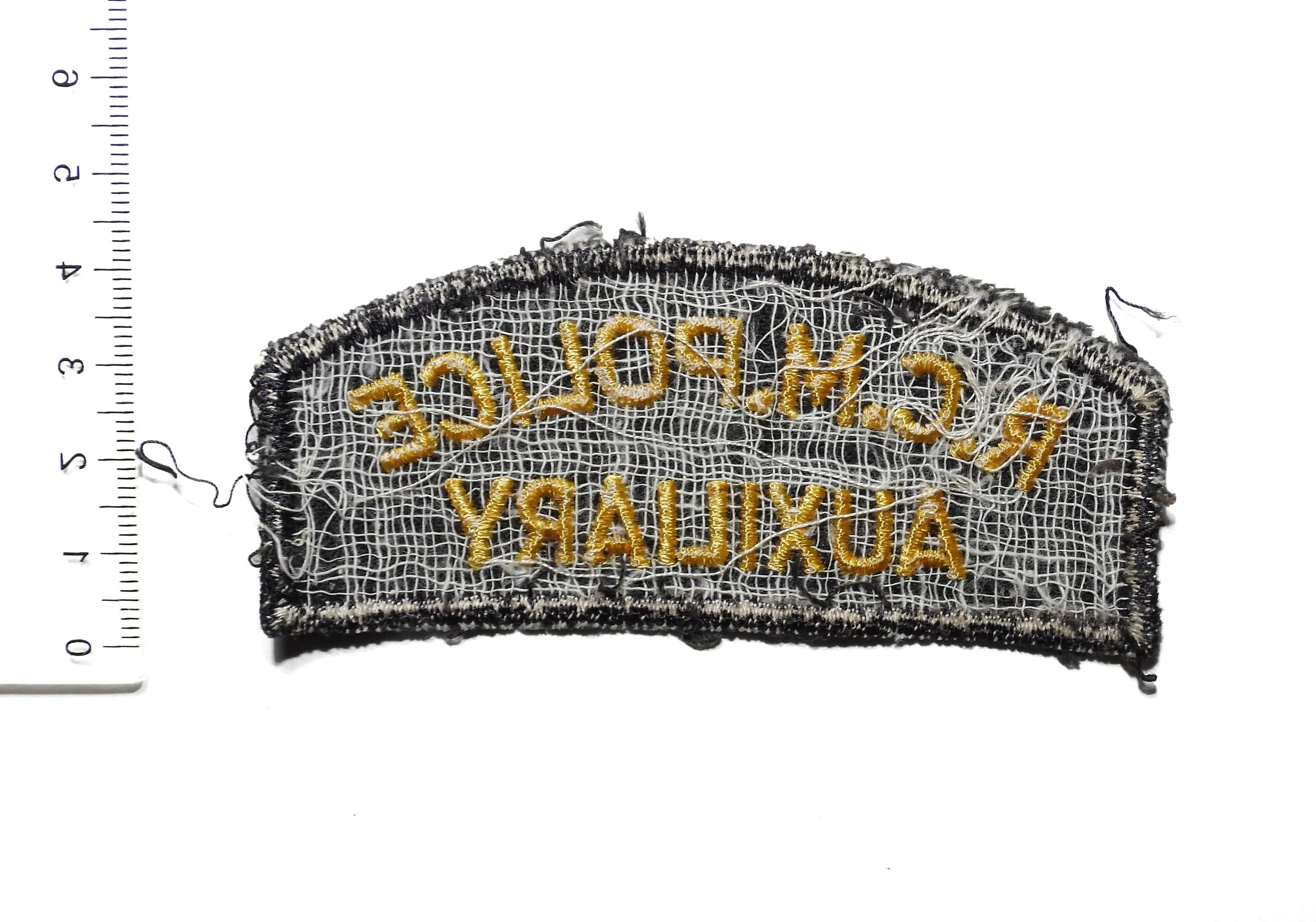 Royal Canadian Mounted Police (R.C.M.P.) Auxiliary Patch. Pre-1976 ...