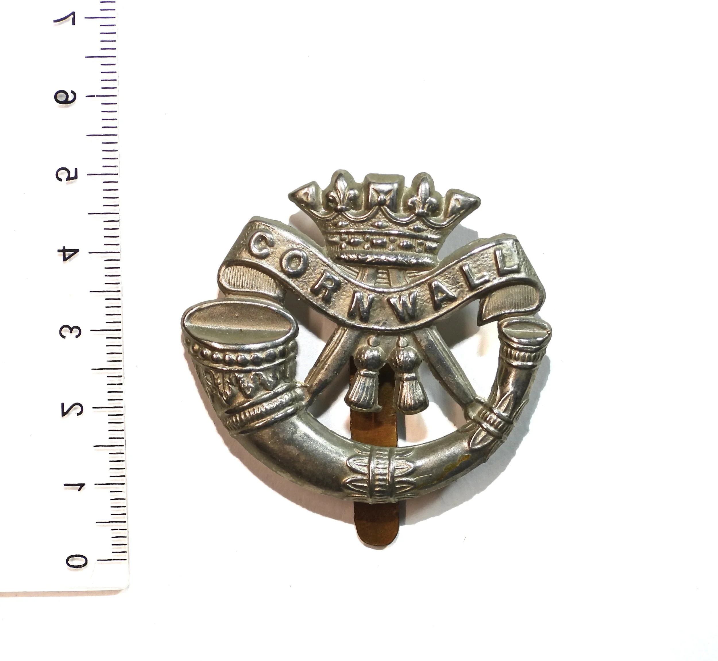 Duke of Cornwall's Light Infantry Cap Badge. United Kingdom.