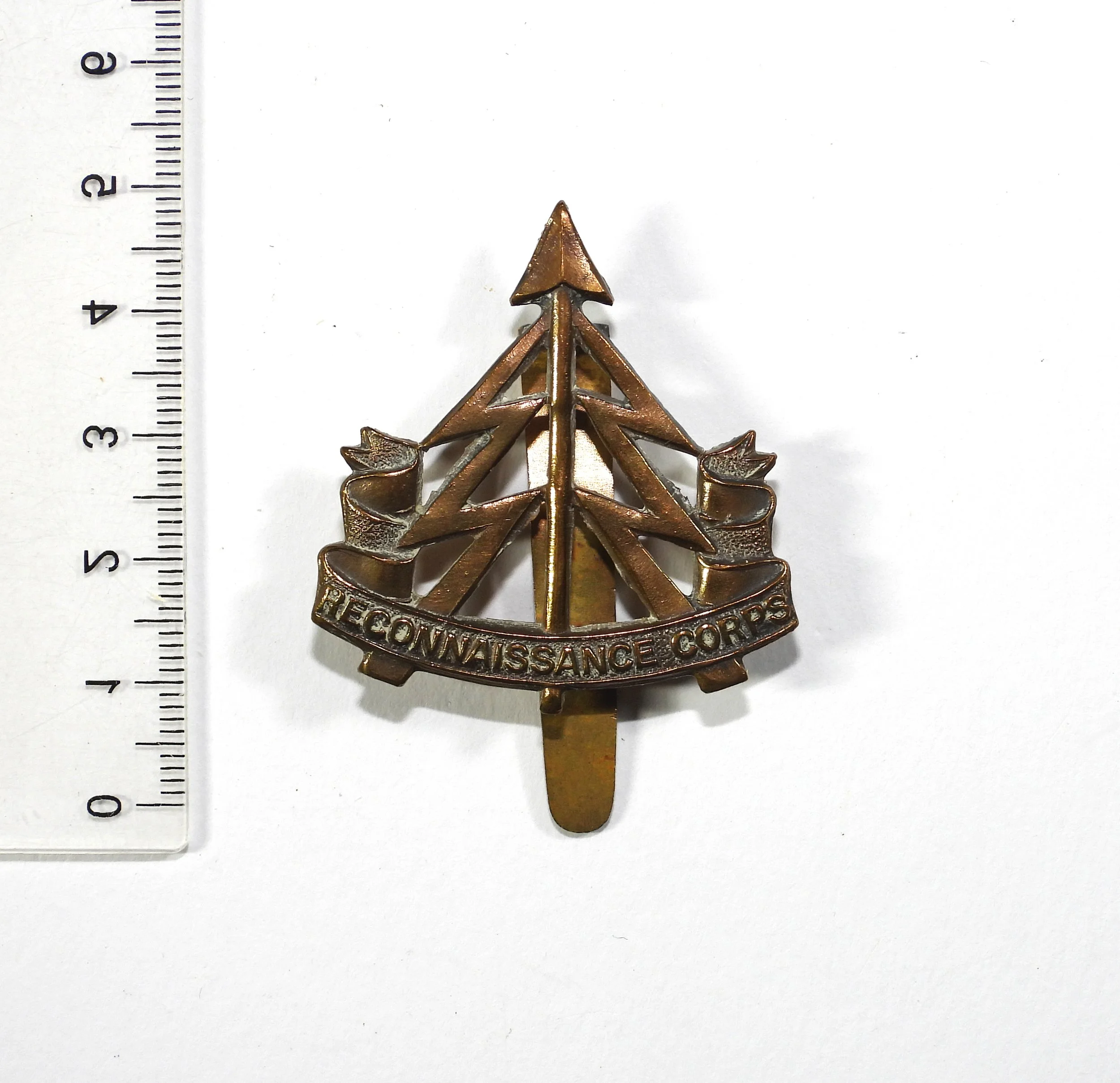Reconnaissance Corps Cap Badge. British Army, United Kingdom.
