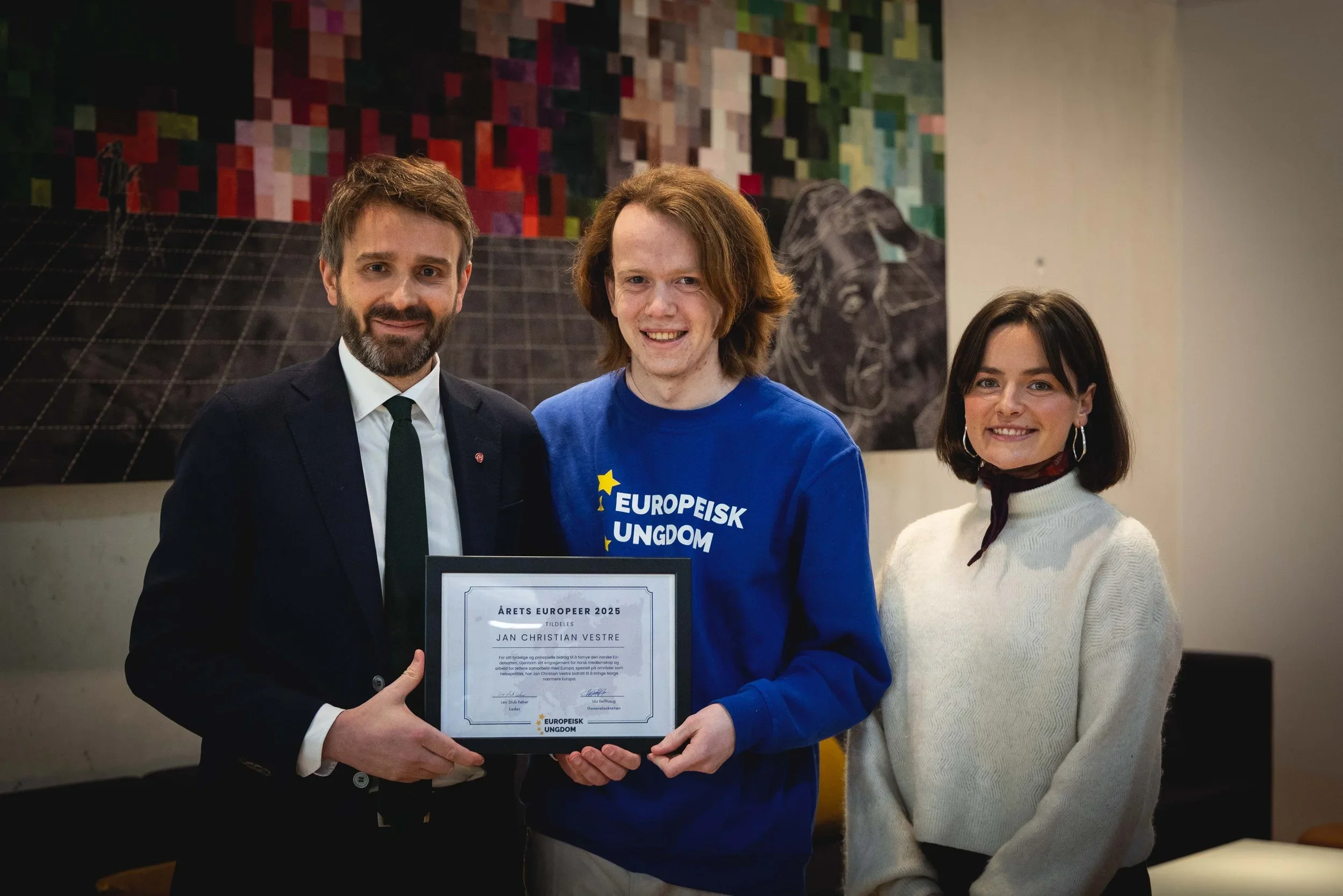 Jan Christian Vestre og Europeisk Ungdom i Aftenposten