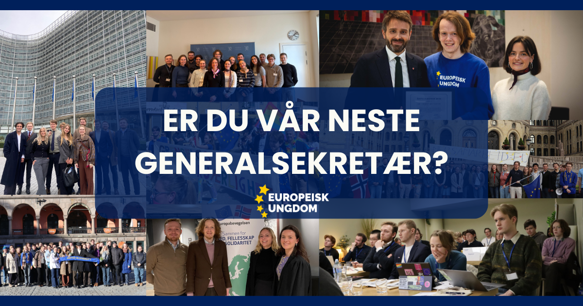 Europeisk Ungdom søker ny generalsekretær i 40% stilling