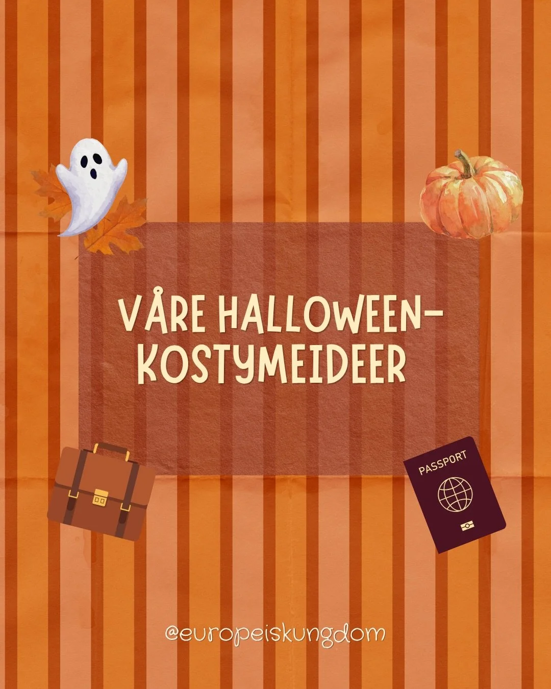 Trenger du et last minute halloween kostyme?🎃 Her er v&aring;re ideer!