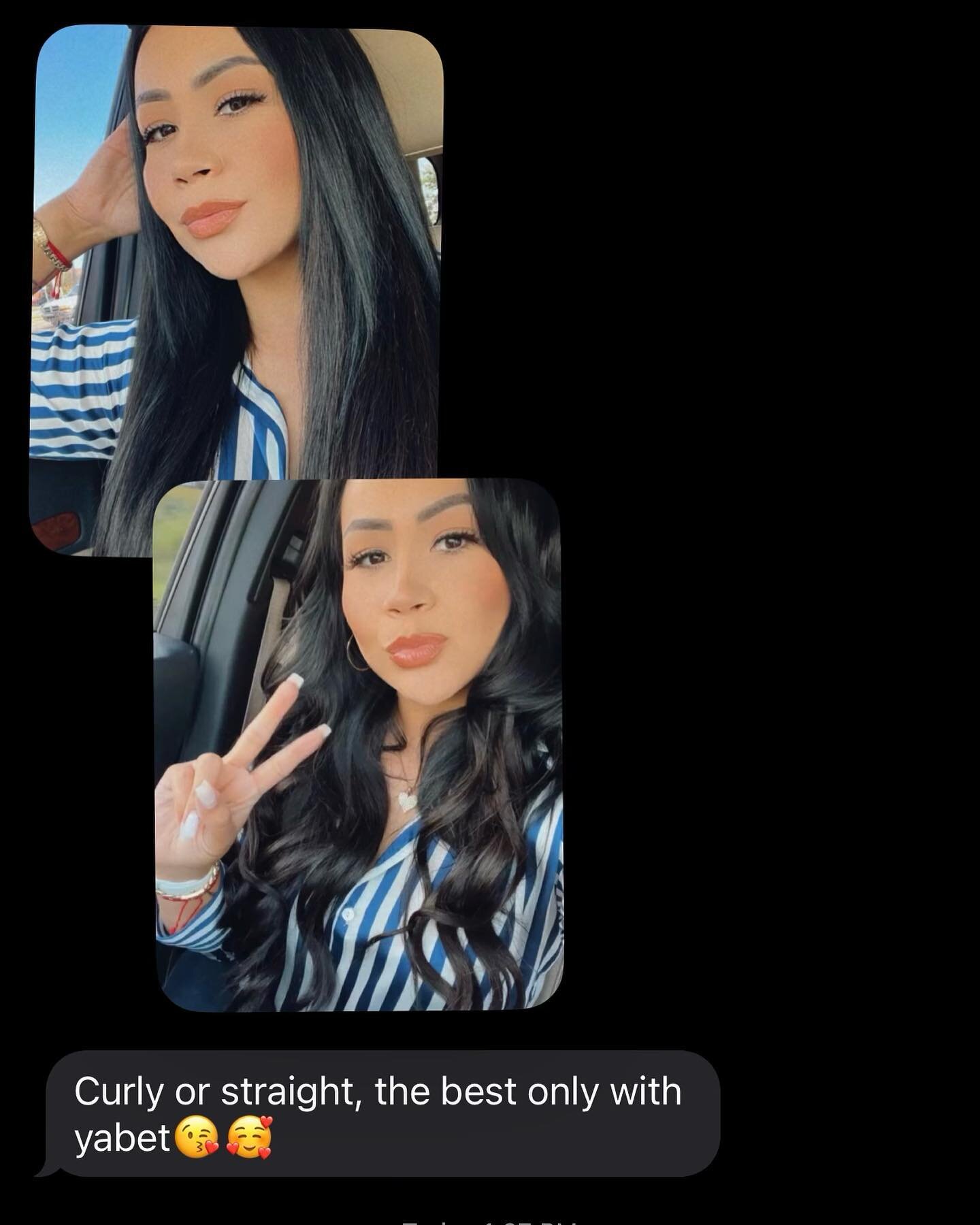 My client couldn&rsquo;t have shown it any better! Here at meraki i live up to what I say! ✨🤍

Swipe to see my clients selfies of her hair straight &amp; curly!🥹❤️

🪬meraki where you can wear your hair straight or curly!🪬

#clientselfie #clientpo