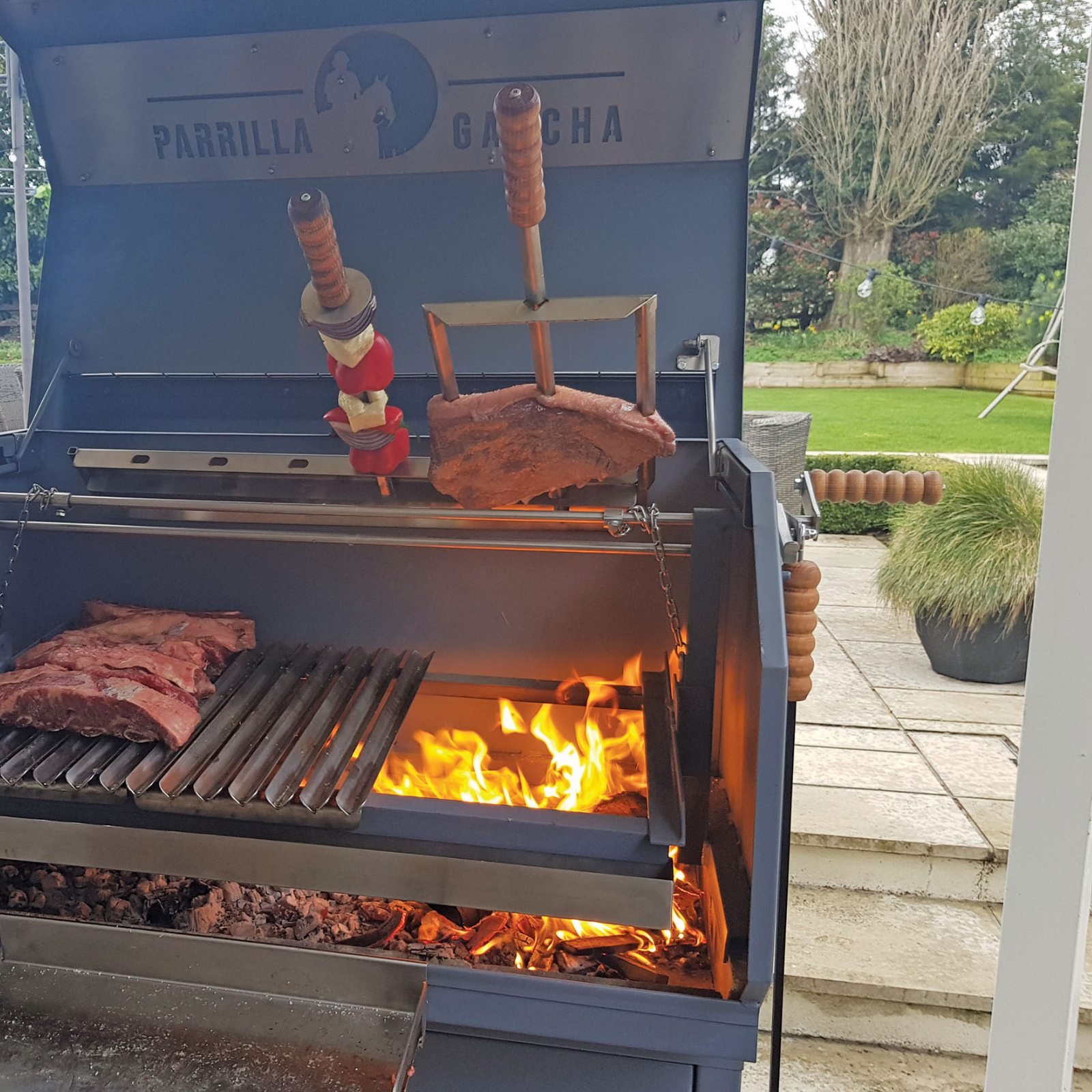 Premium Photo  Parrilla argentina traditional barbecue made with
