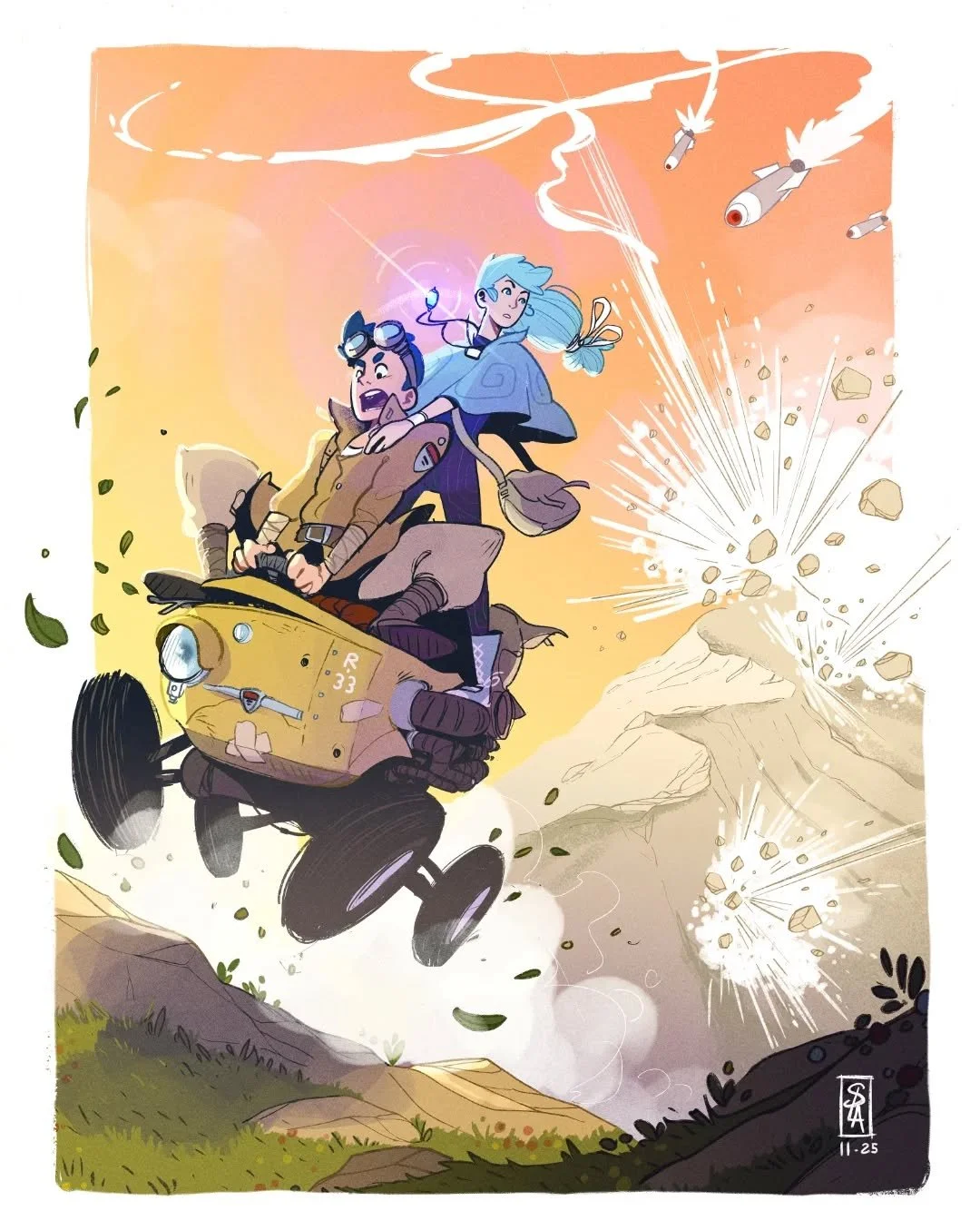 Did I improve ? 
J'ai vu quelques post sur ce th&egrave;me, et &ccedil;a faisait un moment que je voulais reprendre un autre de mes InkTober de 2024, &ccedil;a permet de voir le chemin parcouru en 1 an. 
Je ne faisais presque pas de couleur car je d&