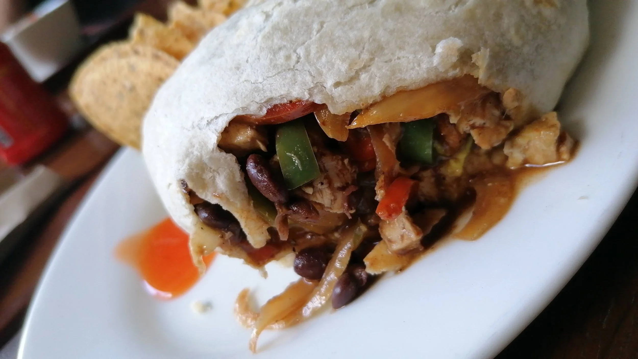 Innenleben vom Burrito