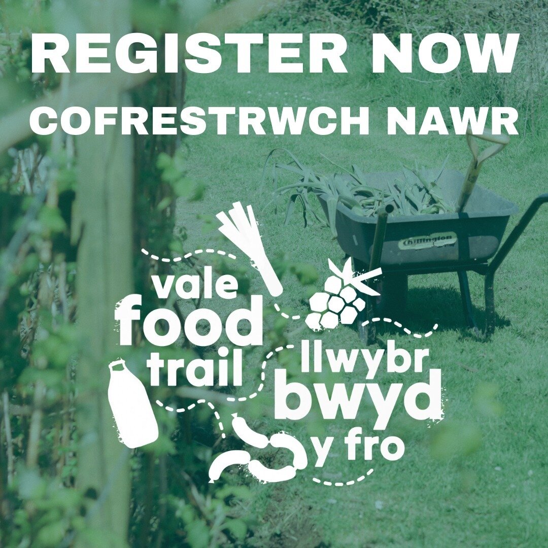 Applications are now open to run an activity as part of the Vale Food Trail 🎉
Sign up at the link in bio.

~~~

Gwahoddir ceisiadau nawr ar gyfer cynnal gweithgaredd fel rhan o Lwybr Bwyd y Fro 🎉
Cofrestrwch ar y linc yn y bio. 

#valefoodtrail #ll