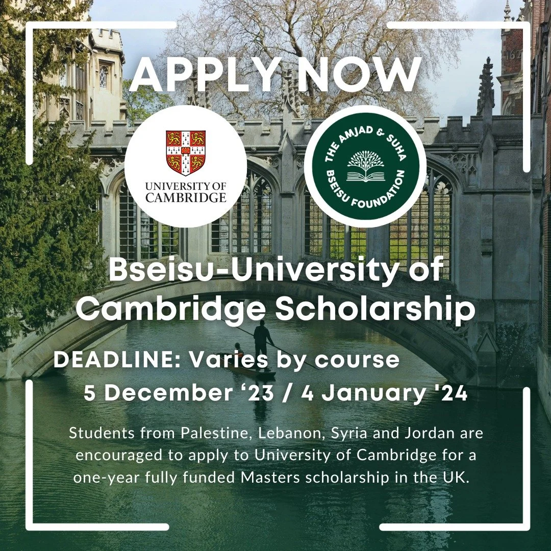 Unlock a world of possibilities! 🔓 Ready for your next academic adventure? Cambridge scholarship applications are NOW OPEN! 🌎 @cambridgeuniversity  Cambridge Trust 

Deadline varies by course - check the Postgraduate Course Directory
#CambridgeScho