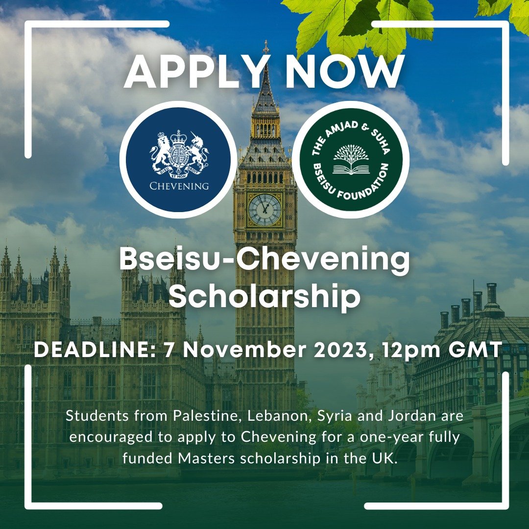 📢 To all eligible scholars: Chevening applications are now OPEN! @cheveningfcdo 

Apply by 7 November 2023 12pm GMT for a fully funded masters scholarship in the UK. 🎓 
#BseisuFoundation #Chevening #ScholarshipOpportunity #DreamBig #Scholars