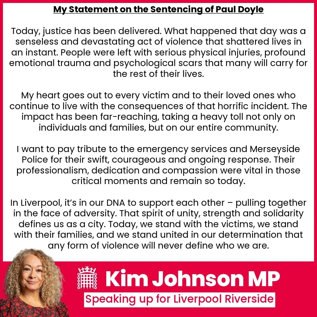 My statement on today's sentencing of Paul Doyle