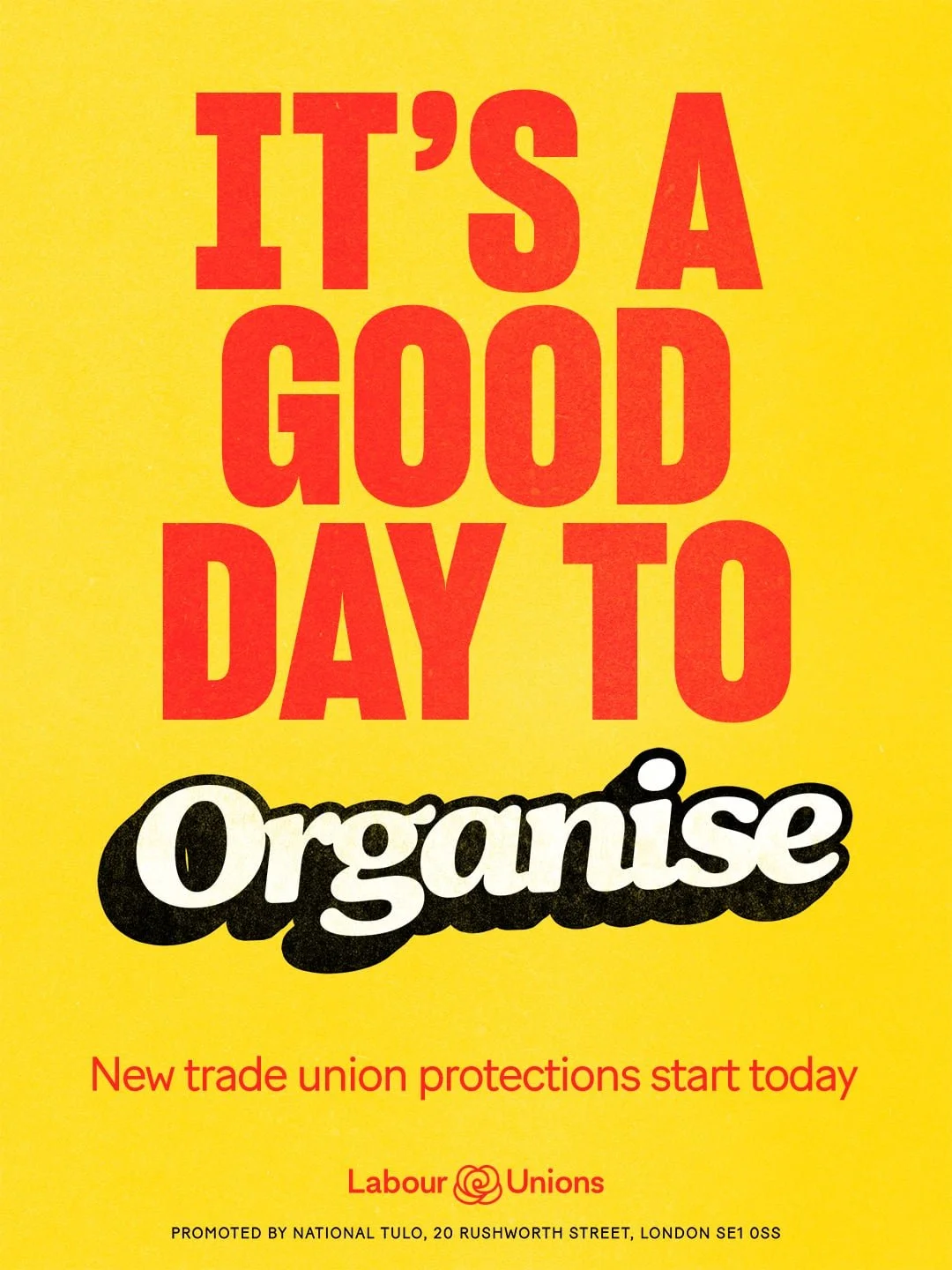 Representation, not red tape ❌

Today, thanks to the Employment Rights Act, most of the Tories' 2016 Trade Union Act is repealed, removing restrictions designed to tie unions up in knots. 

Our unions can now focus on what they do best - organising t