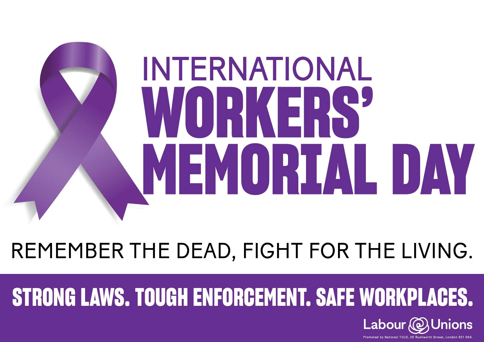 Today is #InternationalWorkersMemorialDay where we remember those who have lost their lives to occupational illness or fatal injury and continue the fight for safe and healthy work.

Unions make work safe. Remember the dead, fight for the living.

#I