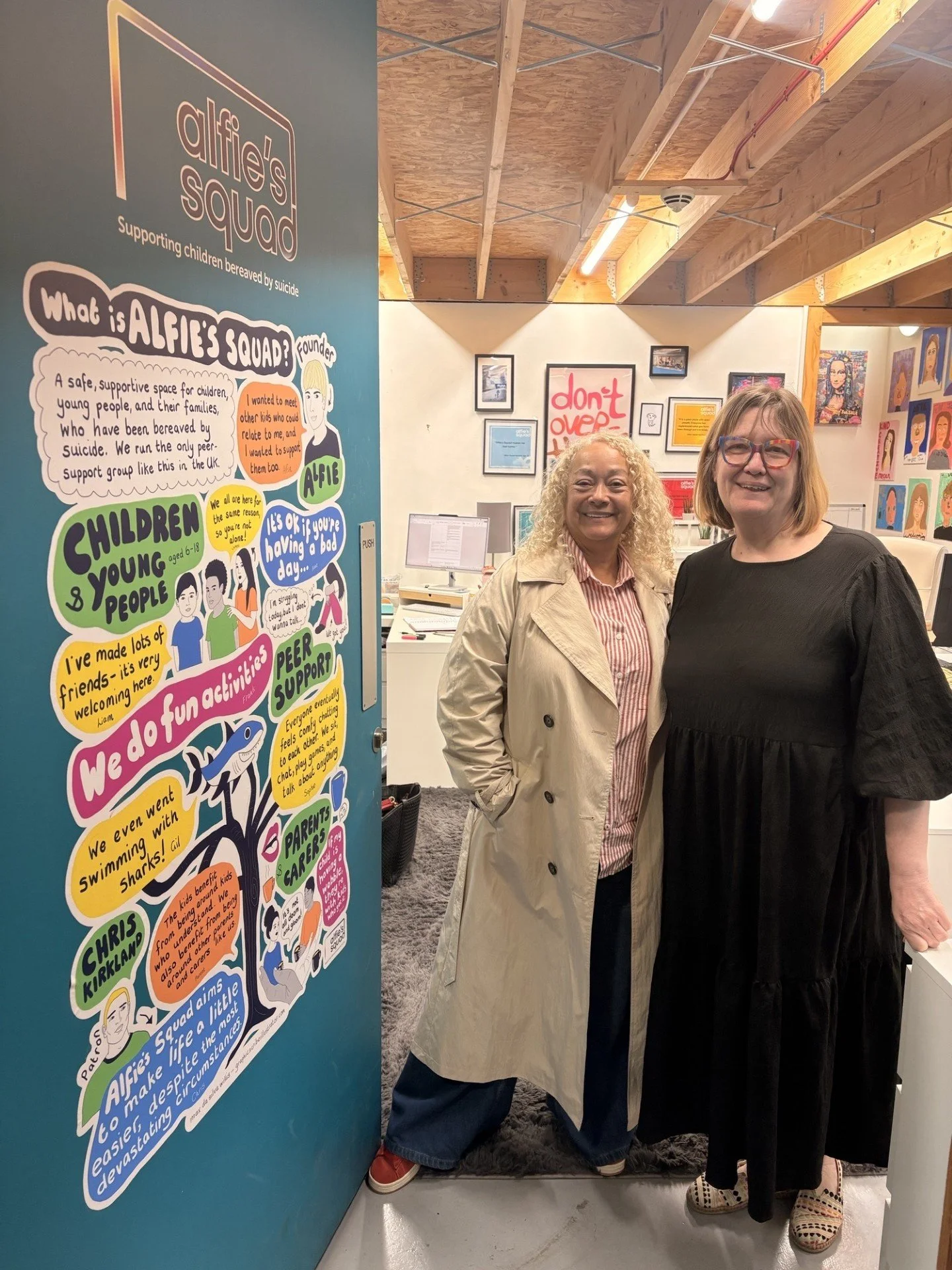 Lovely to visit @alfiessquad in Liverpool to meet with Allison and hear about the amazing work the team is doing.

Alfie&rsquo;s Squad are an incredible organisation supporting children, young people, and their families who have been bereaved by suic
