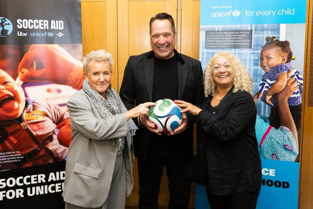 &ldquo;Every child deserves a proper chance to live a good life.&rdquo;

Those are the words of Dominica, one of my constituents.

Lovely to meet David Seaman this week as we celebrate &pound;121 million being raised over 20 years of @socceraid for @