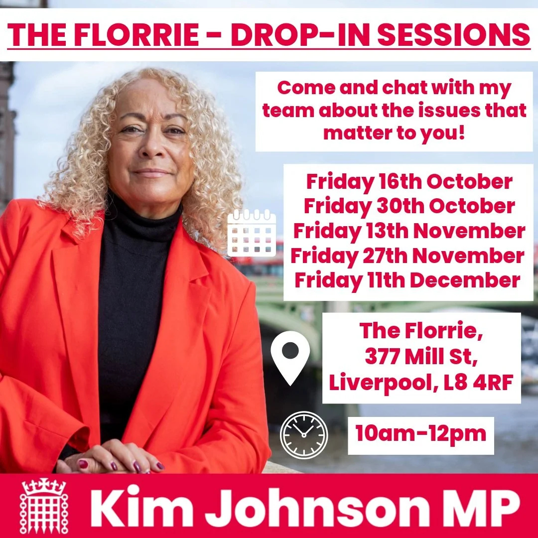 I'll be holding my regular drop-in session at @the_florrie tomorrow (Friday 30th October) from 10am&ndash;12pm.

If you have an issue you'd like support with, or simply want to raise something that's important to you, my team will be on hand to help.