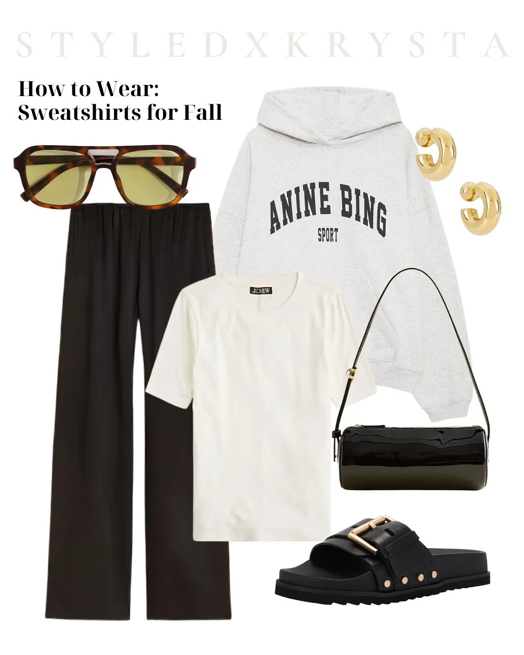 Don&rsquo;t want to wish summer away, but so looking forward to styling transitional outfits for cooler weather! 

Check out how I styled these trendy sweatshirts @aninebing @sportyandrich @isabelmarant @parke 

Which is your favorite? 

PS get the l