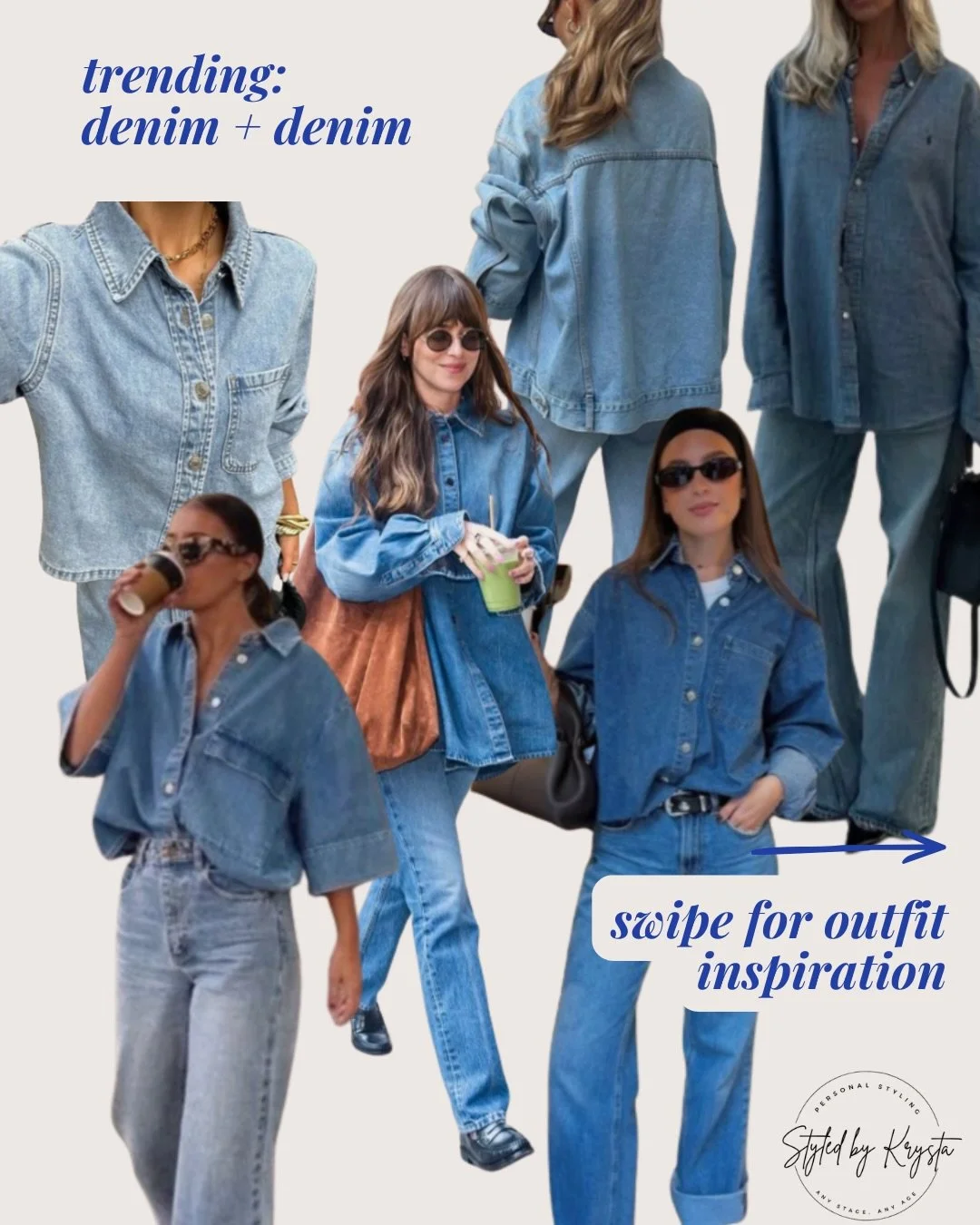 Denim on denim, perfect for spring 💙
Light washes, relaxed fits, and fresh layers = your go-to uniform this season.

Proof that you can never have too much denim 😉

Which look are you trying first? 

#denimondenim #mnstylist #personalstylist #mnsma