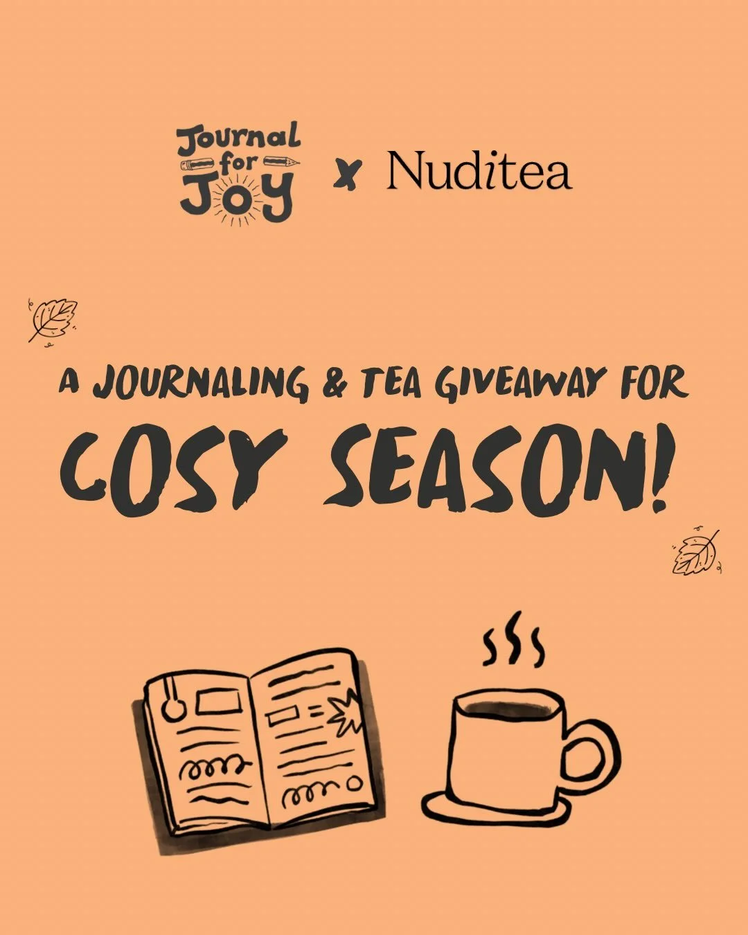 It&rsquo;s officially cosy season and we are here for it! To celebrate, we&rsquo;ve got together for a giveaway featuring the ultimate cosy pairing&hellip; journaling and tea! ☺️

Enter for a chance to win:

✨ A 3-month journaling membership with @jo