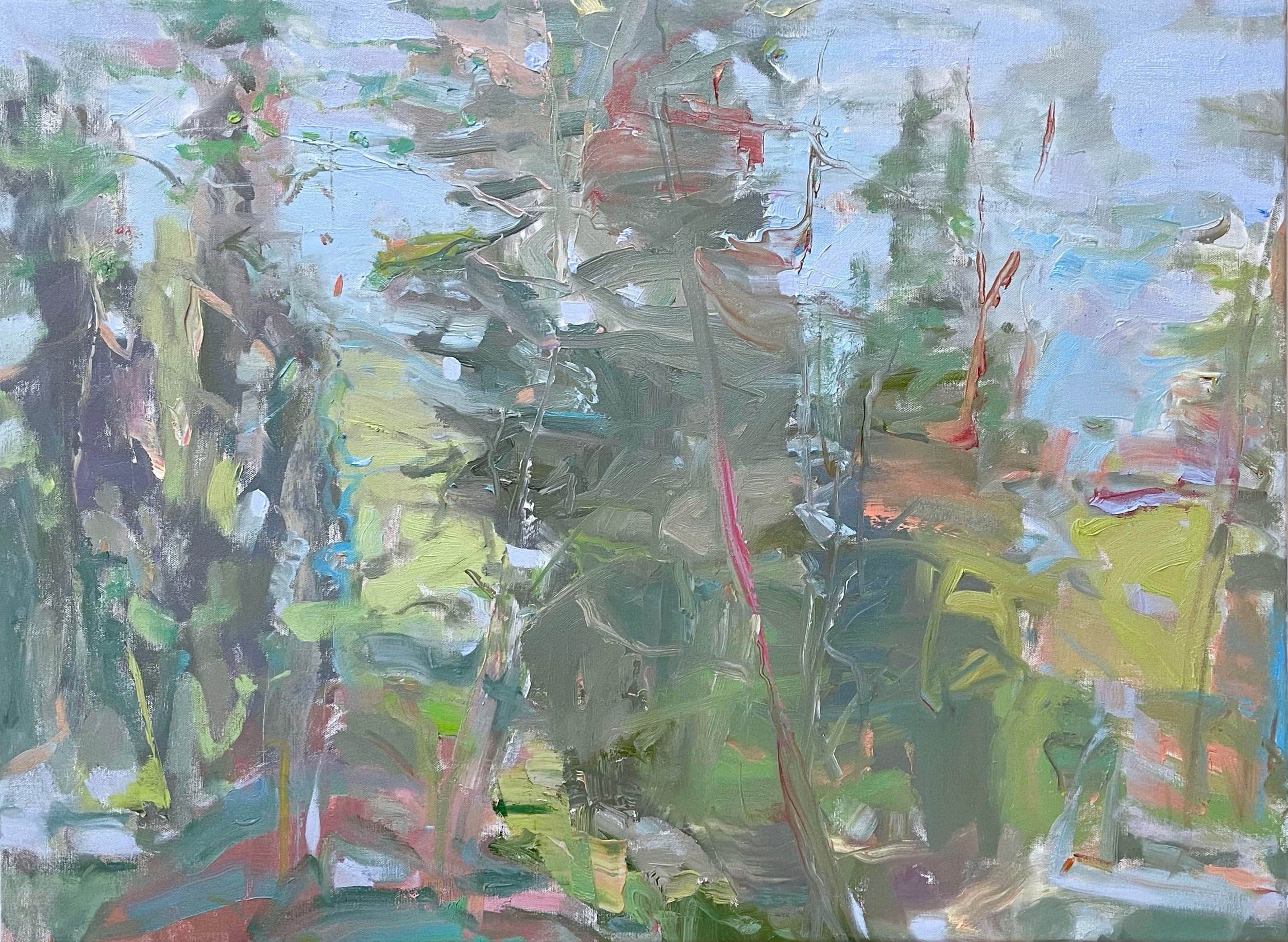 2 Meeting in the Woods 24x32 1-2 Oil & Mixed Media on Canvas 2023.jpg