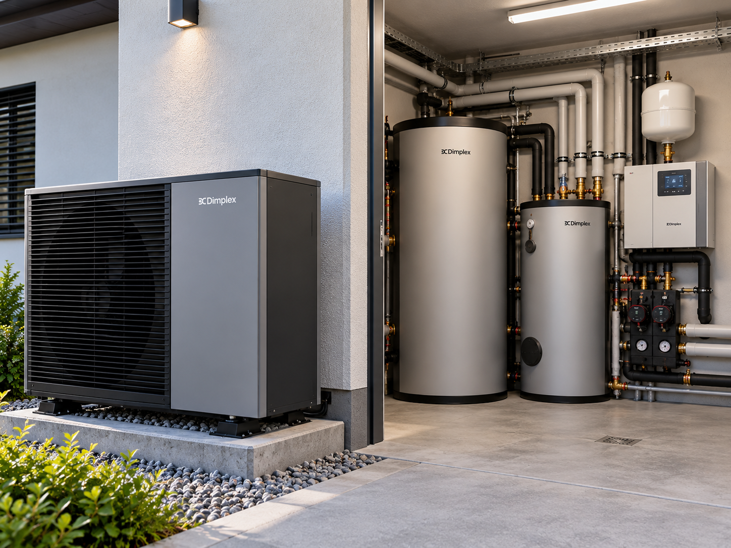 Moderne Dimplex Wärmepumpenanlage.png
