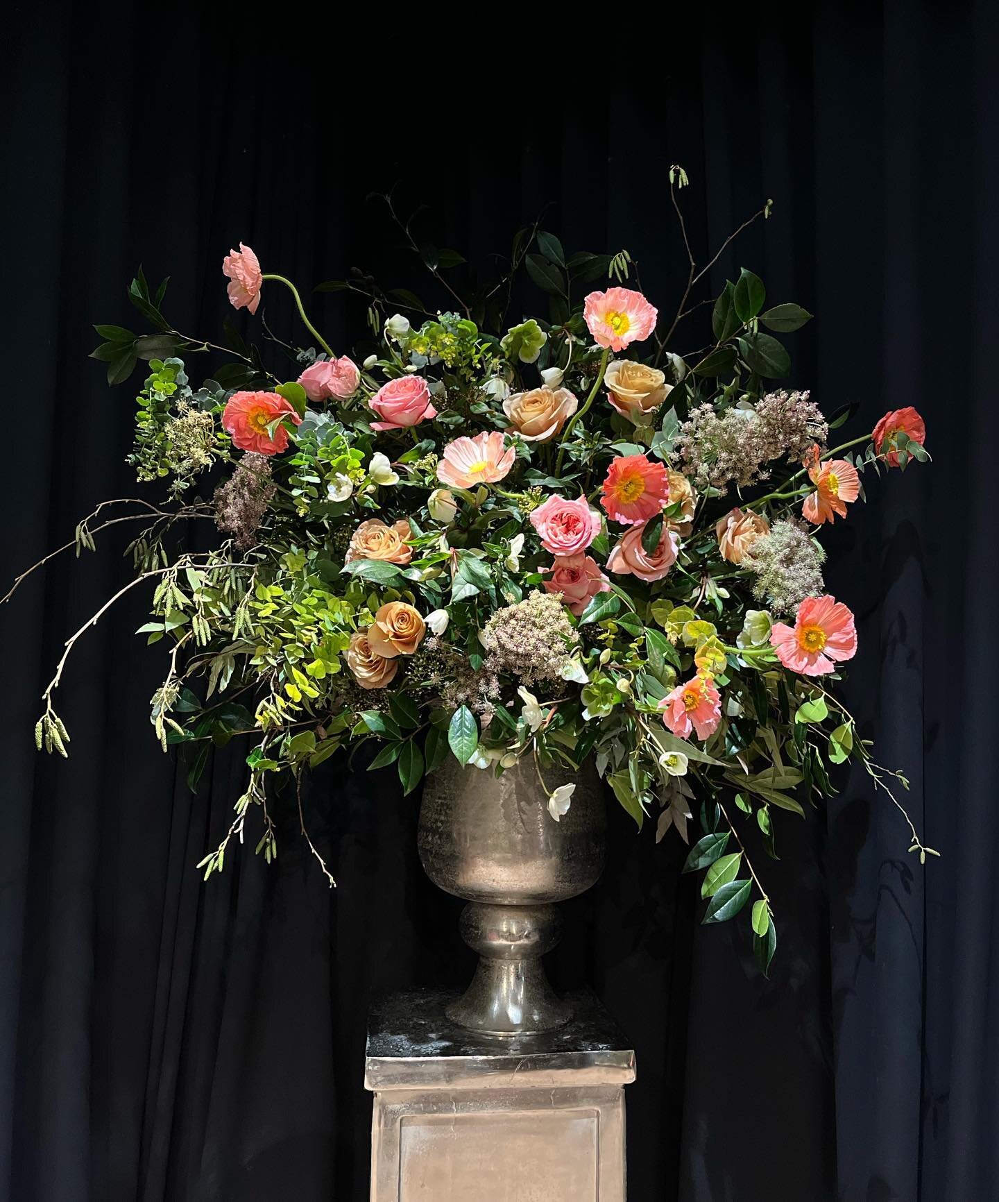 Great day teaching this wild focal urn @mcqueensflowerschool poppies popping off!
#londonflorist #floralurn #underthefloralspell #eventflowers #icelandicpoppies #toffee #floristinlondon #londoneventflorist #southlondonflorist #floristry #sayitwithf