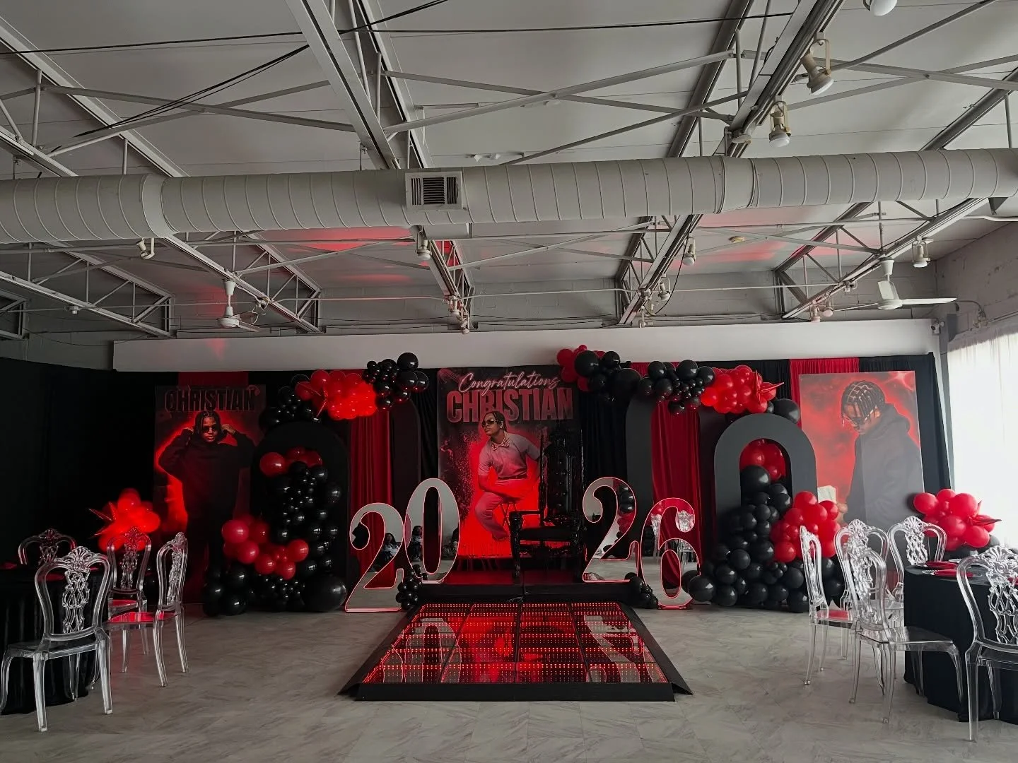 Starting prom season off STRONG with Christian&rsquo;s Prom Send Off 🖤📸

Thank you to our amazing client for trusting us to bring this special celebration to life! @krissyluvschris ✨

Looking to elevate your next event with Epic? Inquire today 📲🔗