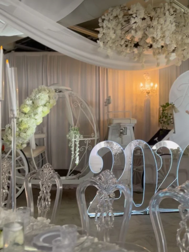 Turning prom dreams into a real life fairytale 🤍👑
@epicentertainmentteam 

Our team brought this Cinderella inspired prom send off to life from start to finish &mdash; from the elegant carriage and cascading florals to the glowing chandeliers and m