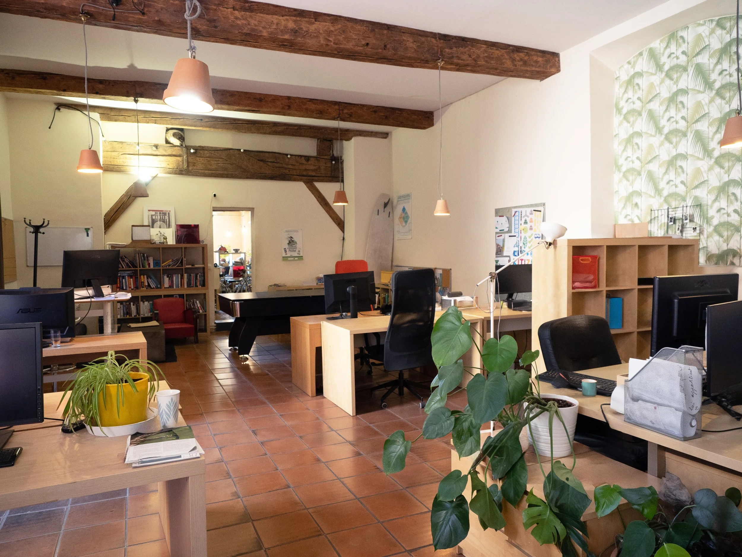 Un espace de coworking agréable et chaleureux