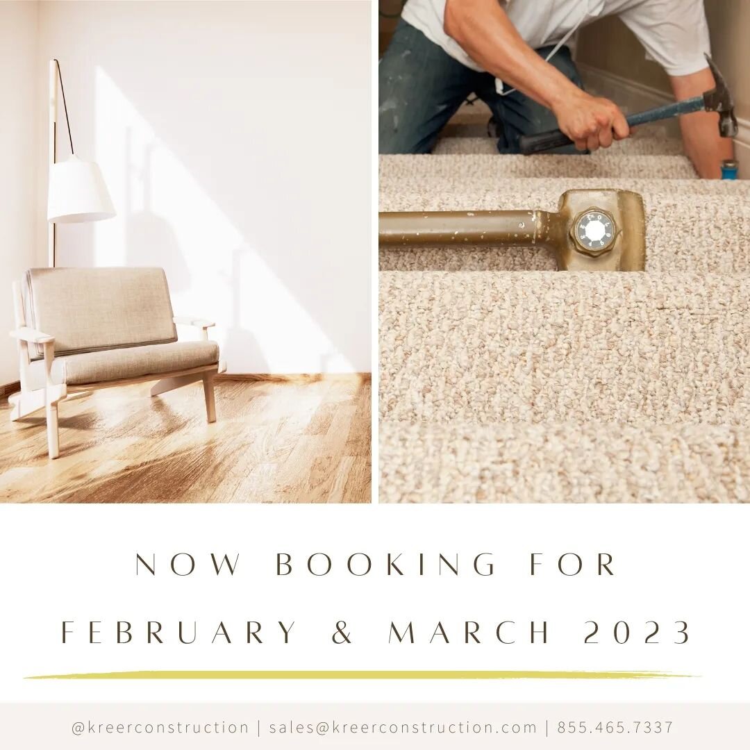 Our calendar is filling up quickly for the start of the new year 🗓

We're now booking for February and March 2023.

If new floors are part of your goals for this year, it's not too late. Send us a message to get started on your project 💬

#flooring